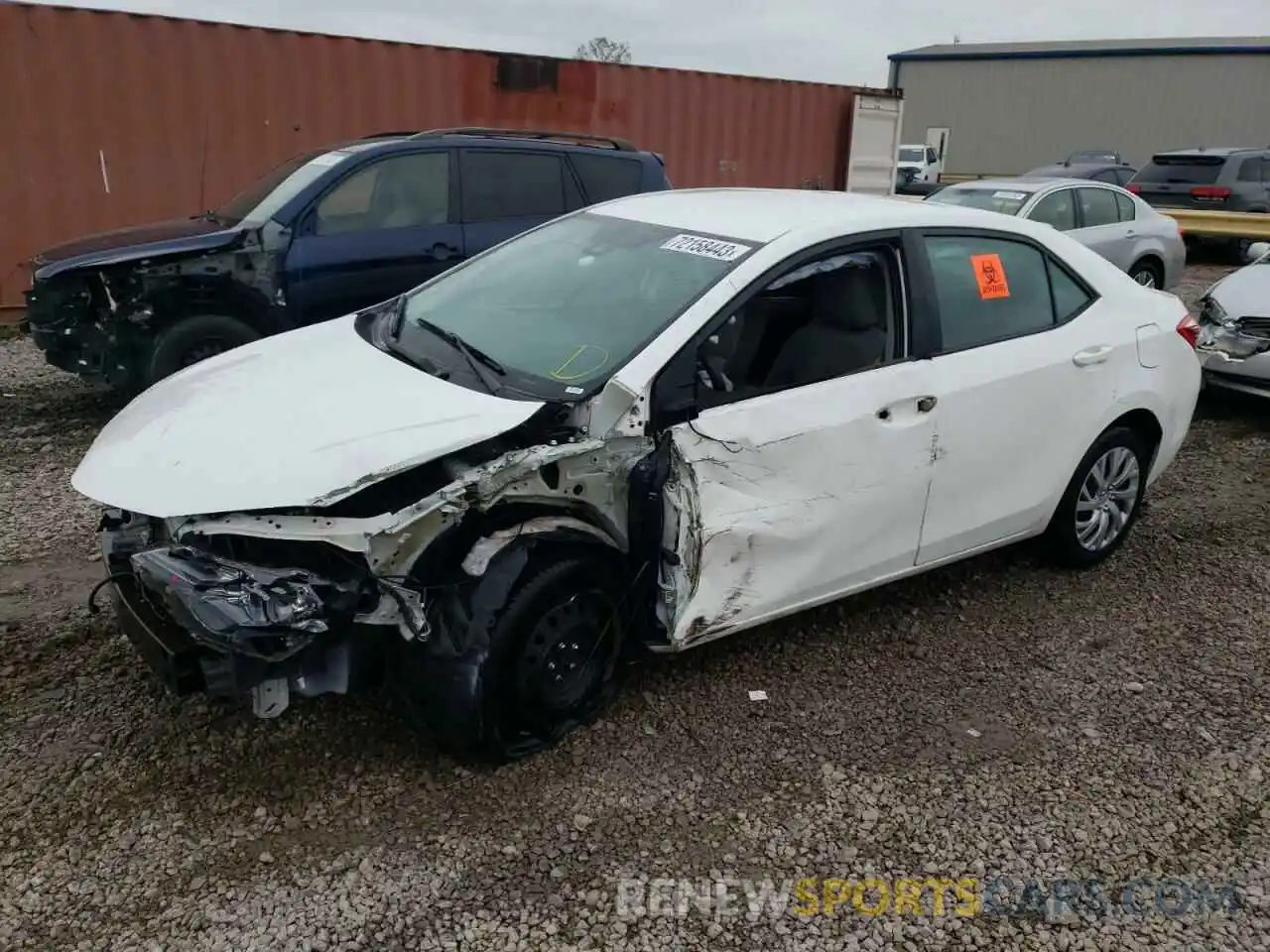 1 Photograph of a damaged car 5YFBURHE3KP862798 TOYOTA COROLLA 2019