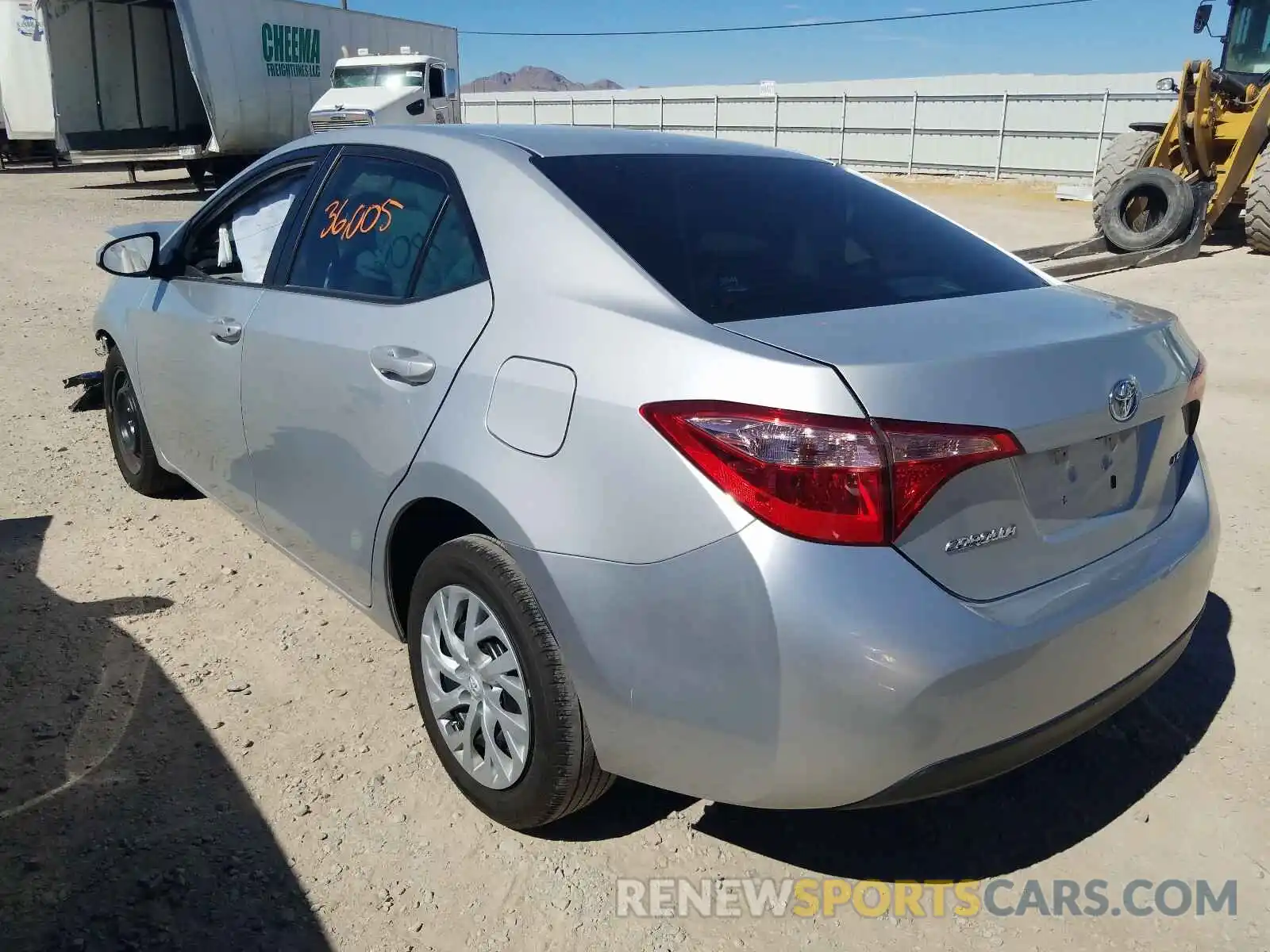 3 Photograph of a damaged car 5YFBURHE3KP863062 TOYOTA COROLLA 2019