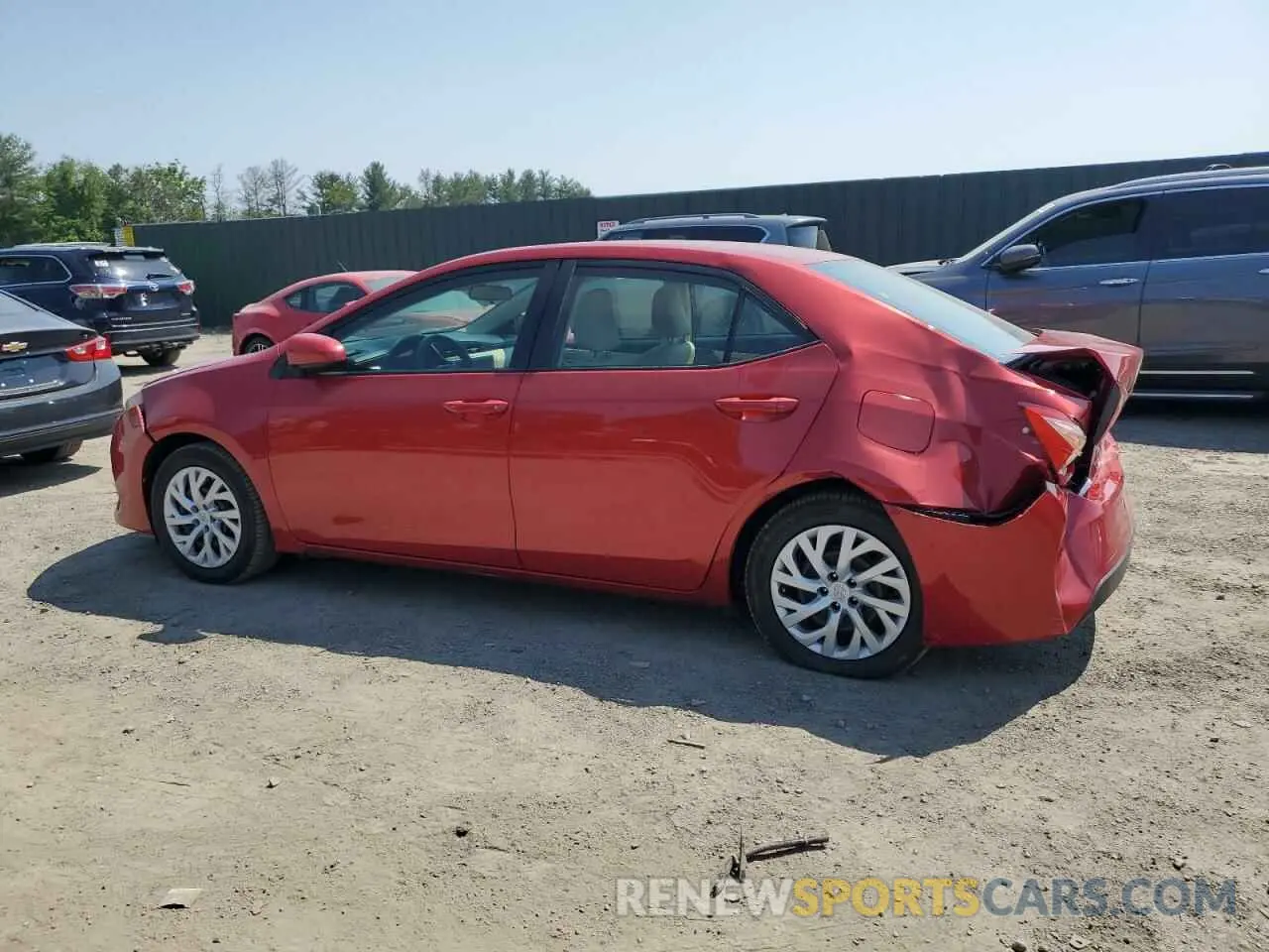 2 Photograph of a damaged car 5YFBURHE3KP863837 TOYOTA COROLLA 2019
