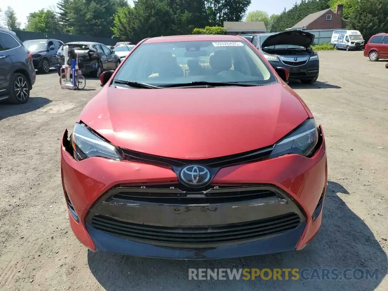 5 Photograph of a damaged car 5YFBURHE3KP863837 TOYOTA COROLLA 2019