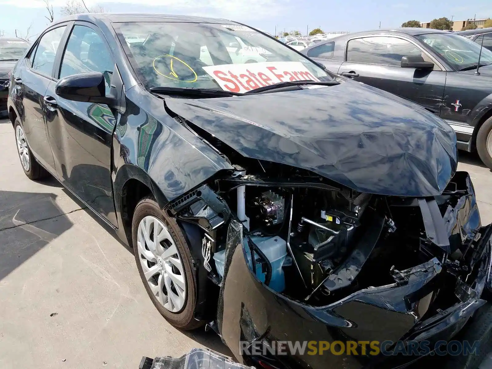 1 Photograph of a damaged car 5YFBURHE3KP866365 TOYOTA COROLLA 2019