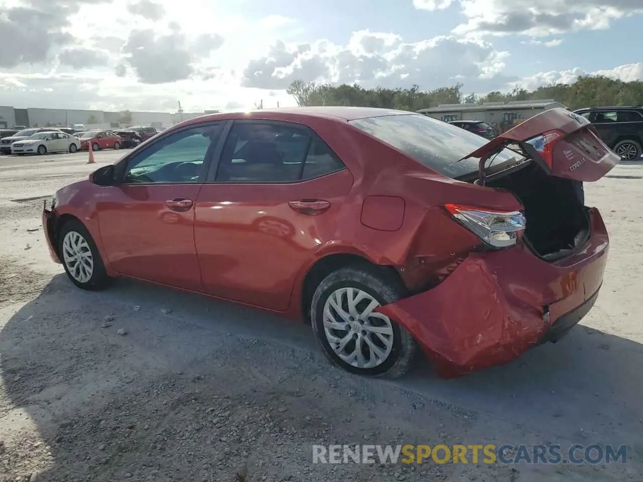 2 Photograph of a damaged car 5YFBURHE3KP866897 TOYOTA COROLLA 2019