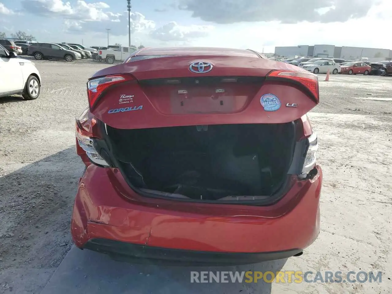 6 Photograph of a damaged car 5YFBURHE3KP866897 TOYOTA COROLLA 2019