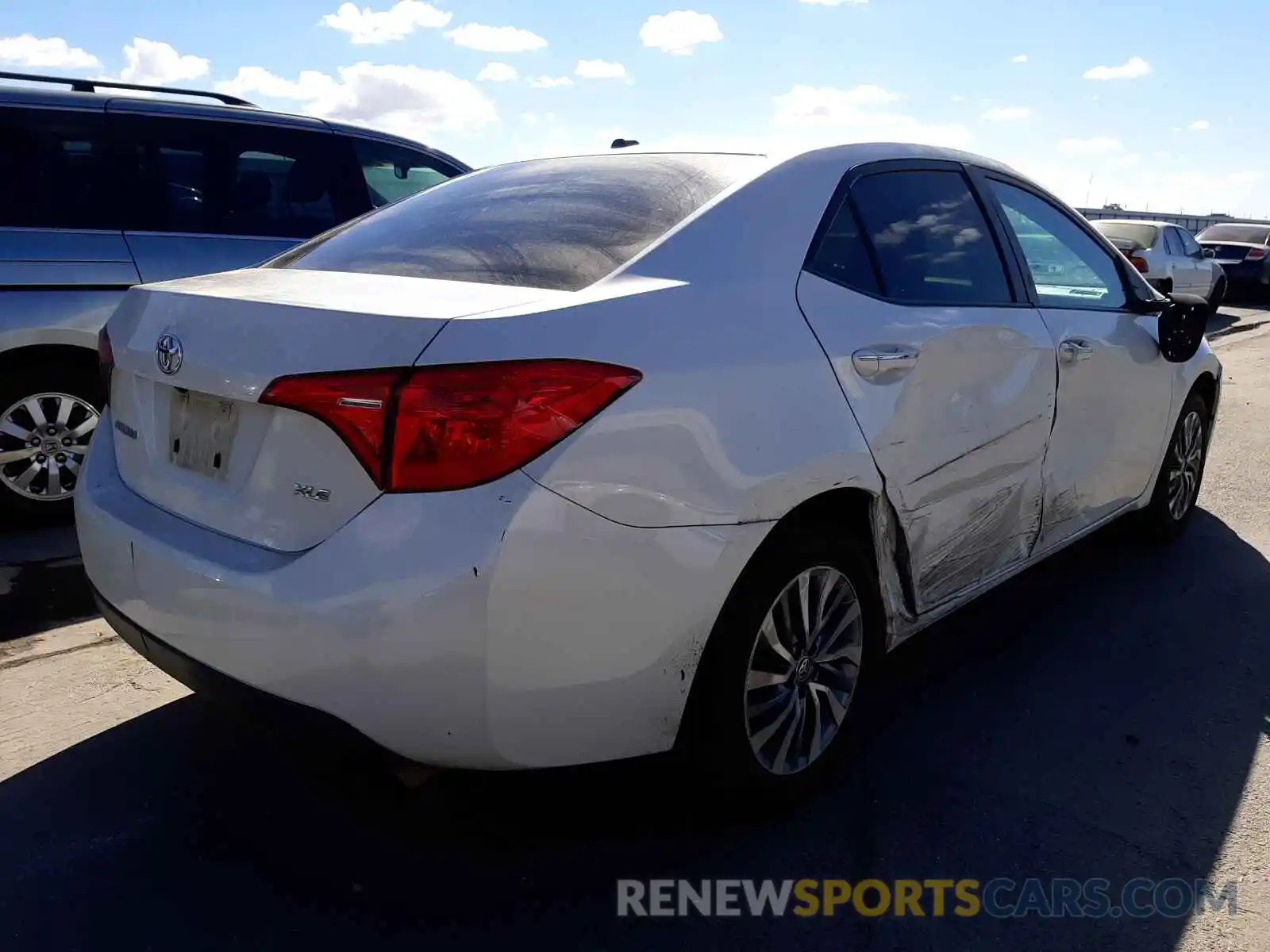 4 Photograph of a damaged car 5YFBURHE3KP869086 TOYOTA COROLLA 2019