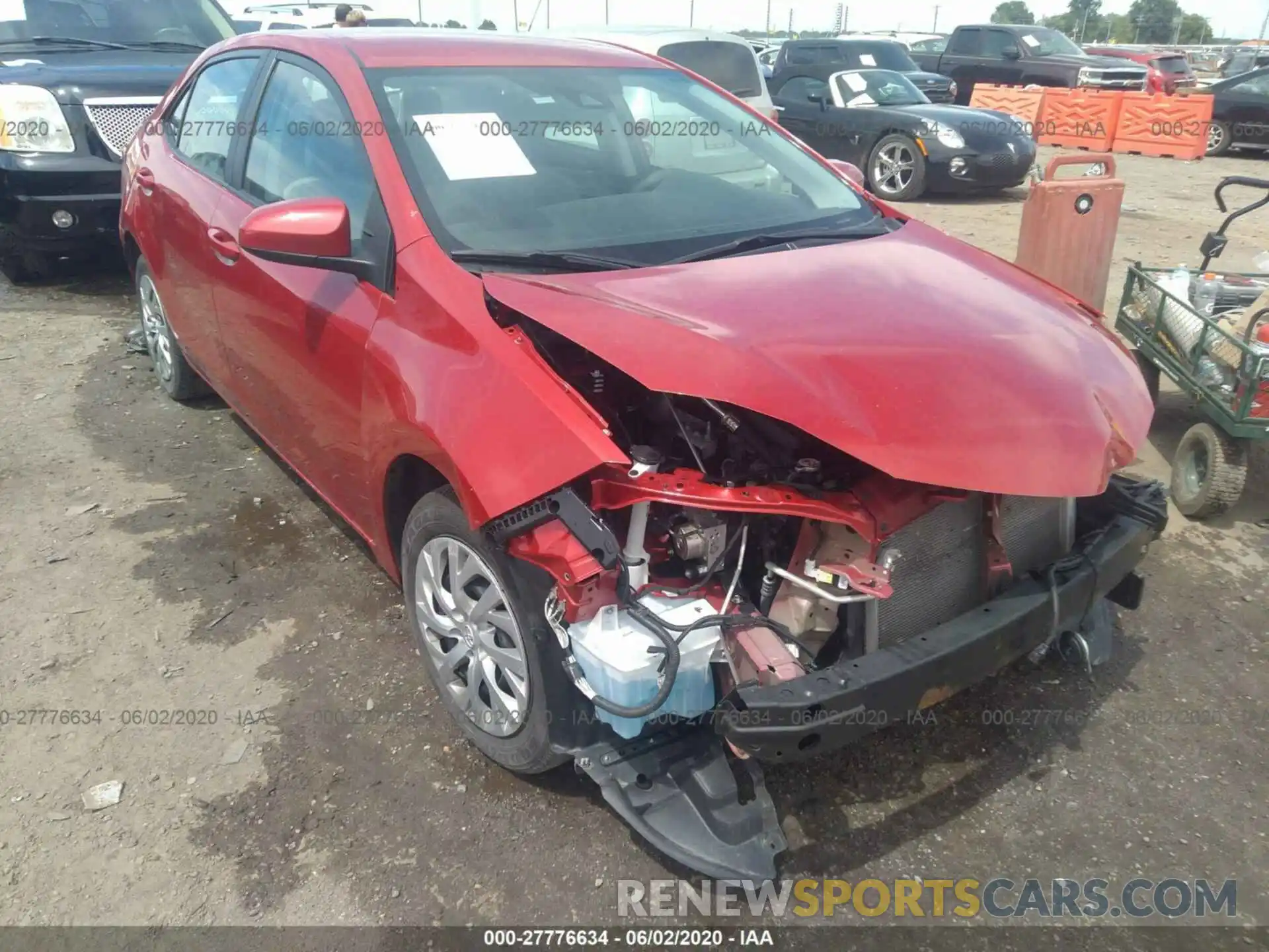 1 Photograph of a damaged car 5YFBURHE3KP870979 TOYOTA COROLLA 2019