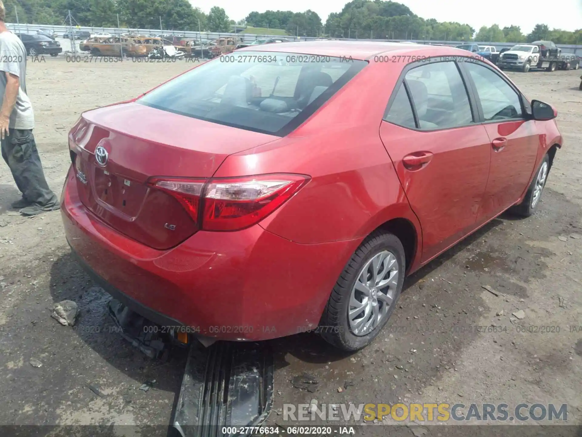 4 Photograph of a damaged car 5YFBURHE3KP870979 TOYOTA COROLLA 2019