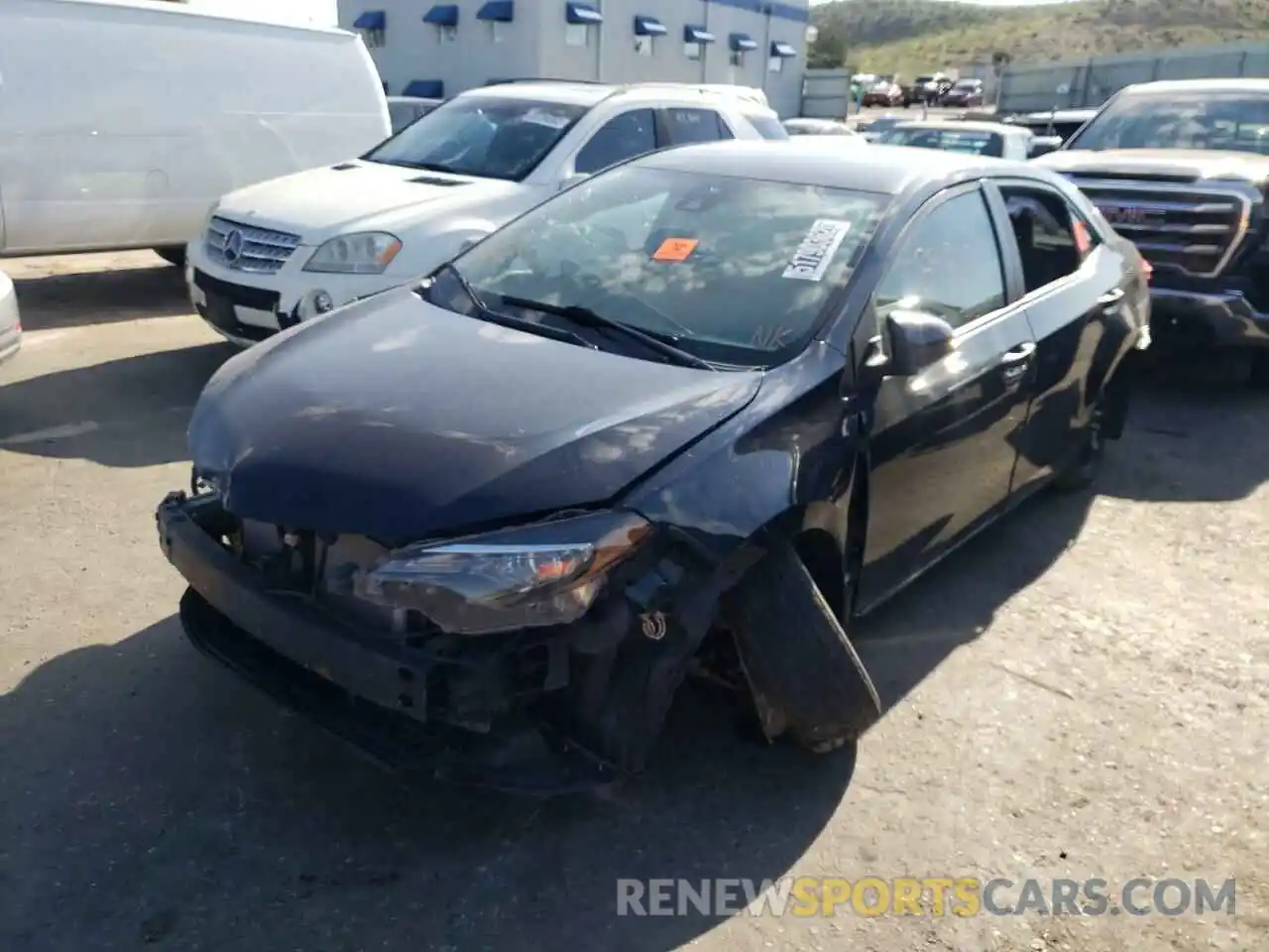 2 Photograph of a damaged car 5YFBURHE3KP873946 TOYOTA COROLLA 2019