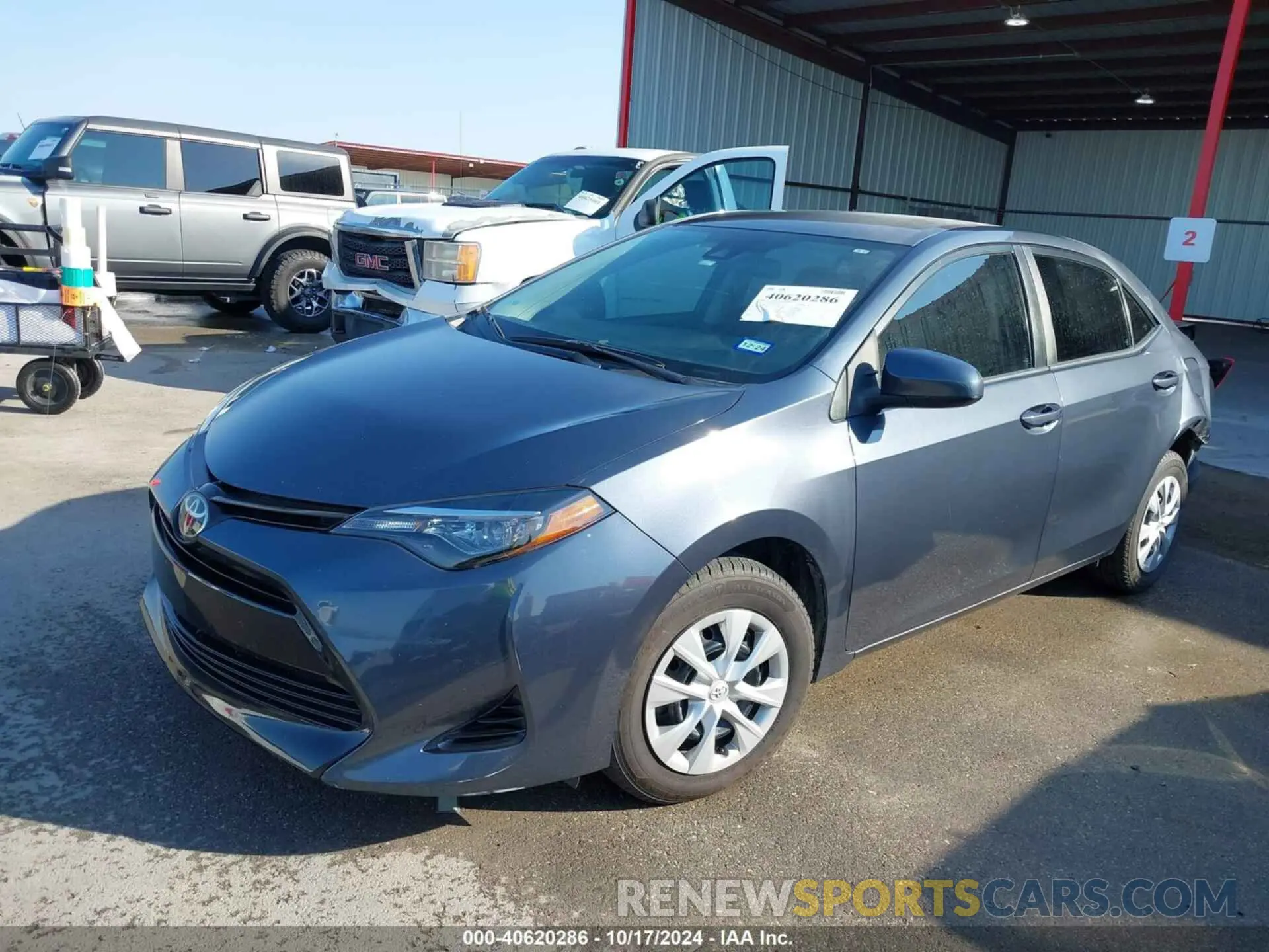 2 Photograph of a damaged car 5YFBURHE3KP875387 TOYOTA COROLLA 2019