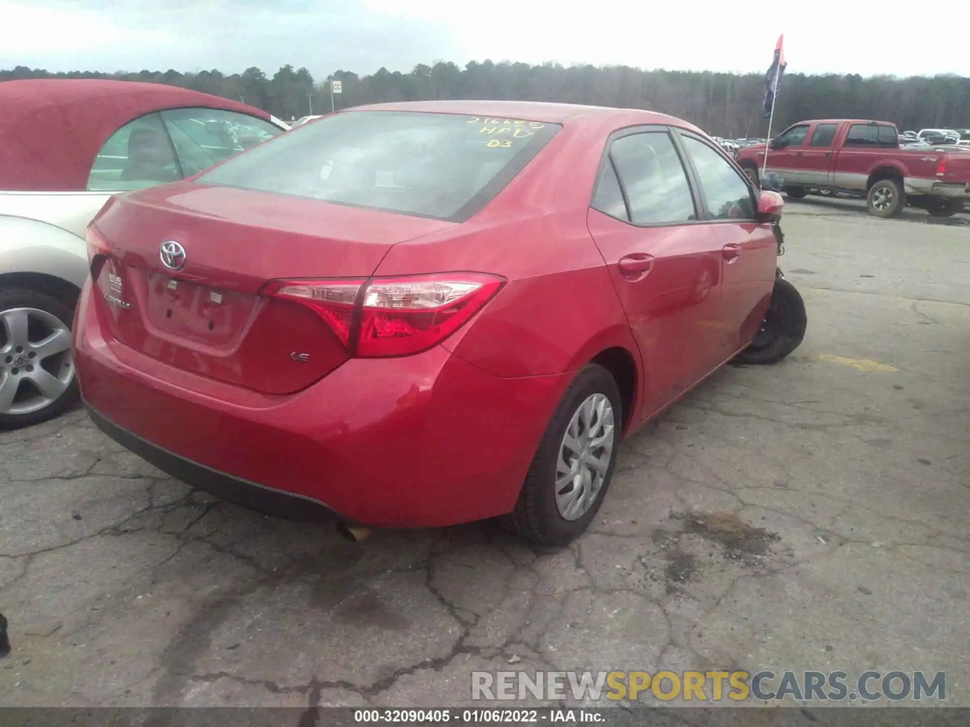 4 Photograph of a damaged car 5YFBURHE3KP875499 TOYOTA COROLLA 2019