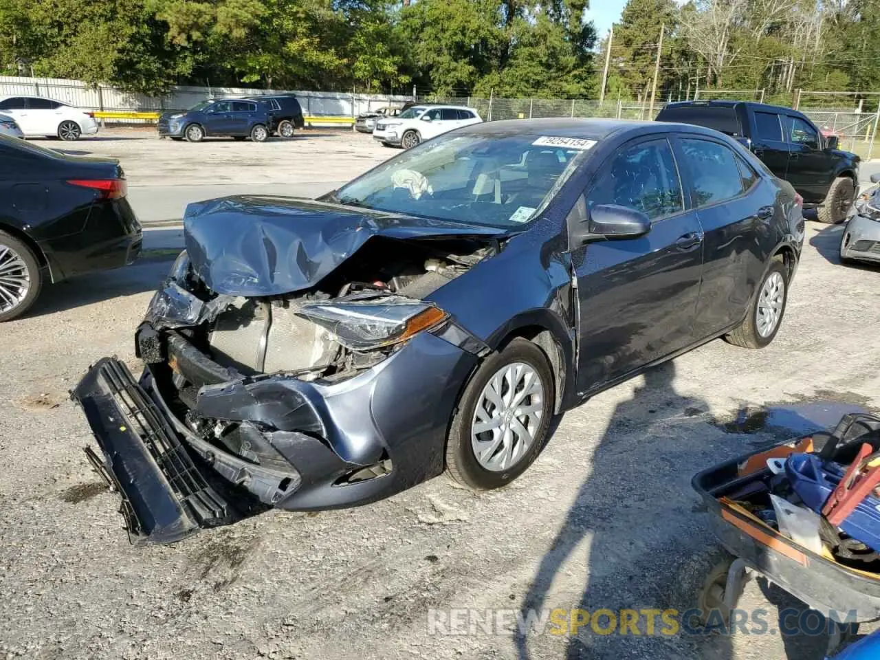 1 Photograph of a damaged car 5YFBURHE3KP876071 TOYOTA COROLLA 2019