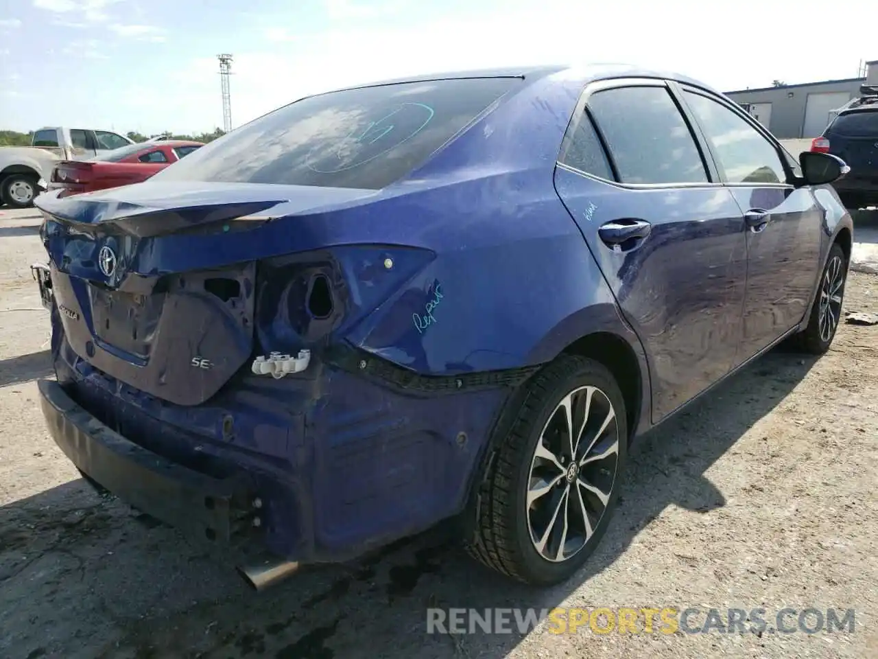 4 Photograph of a damaged car 5YFBURHE3KP876250 TOYOTA COROLLA 2019