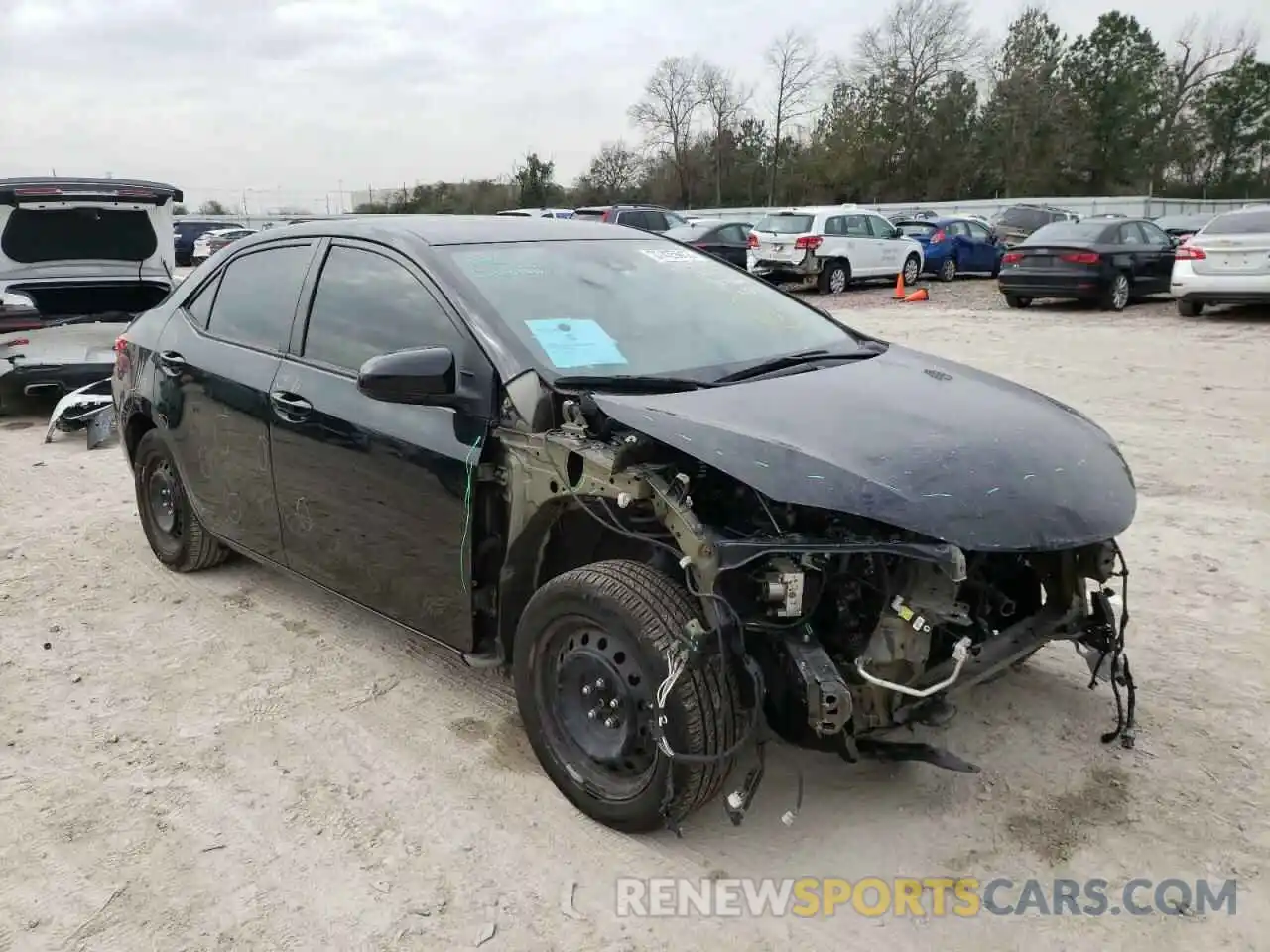 1 Photograph of a damaged car 5YFBURHE3KP876605 TOYOTA COROLLA 2019