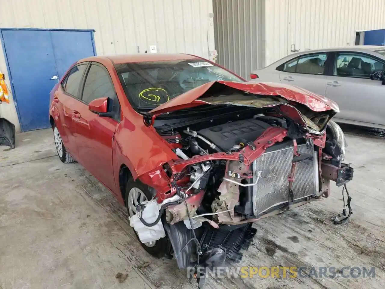 1 Photograph of a damaged car 5YFBURHE3KP877334 TOYOTA COROLLA 2019