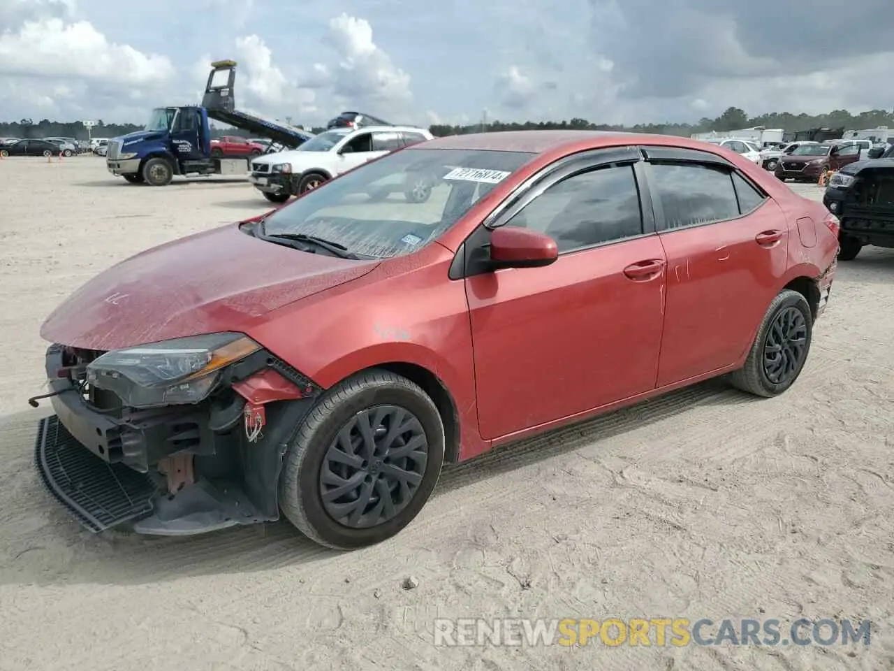 1 Photograph of a damaged car 5YFBURHE3KP877432 TOYOTA COROLLA 2019
