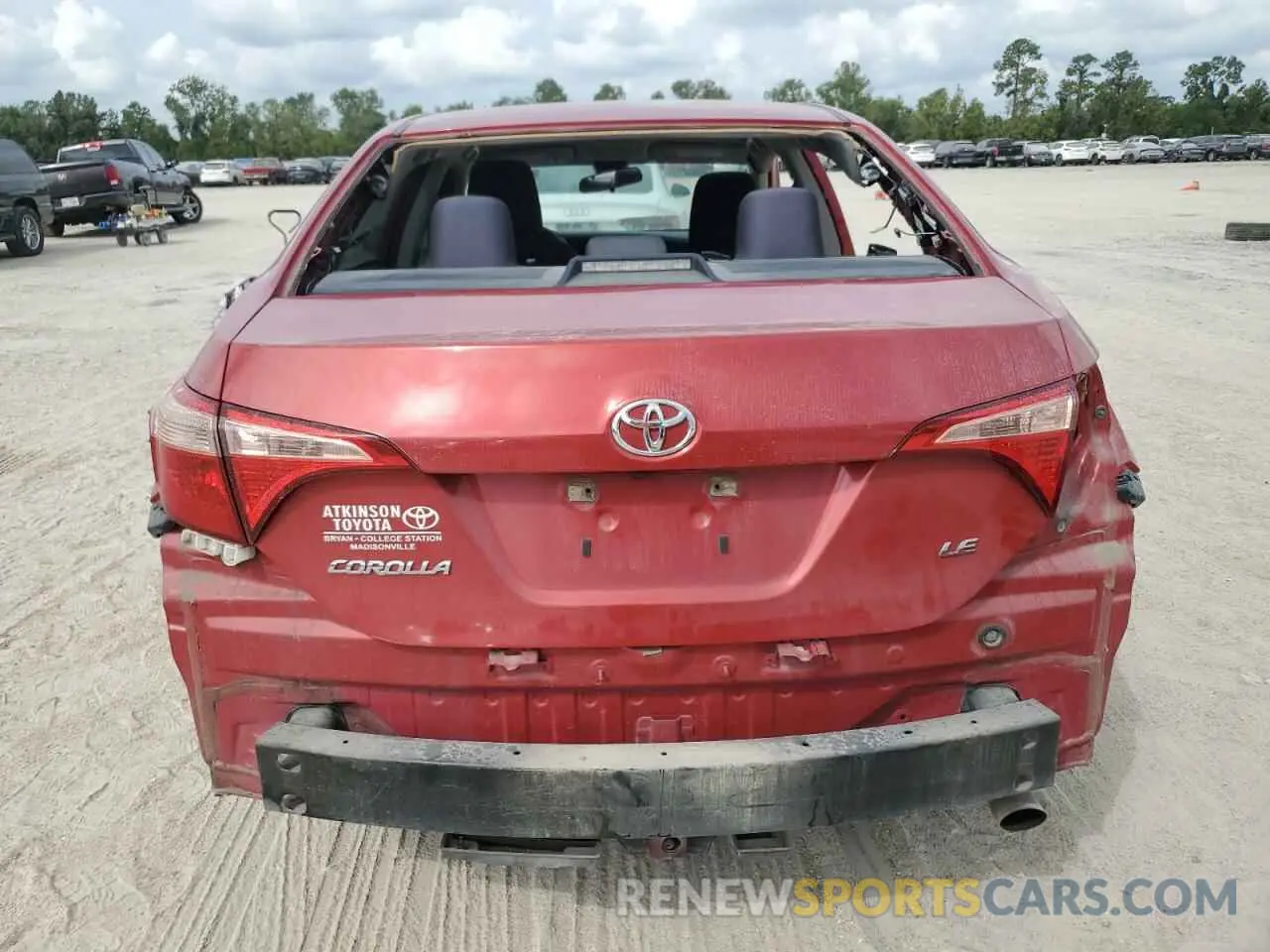 6 Photograph of a damaged car 5YFBURHE3KP877432 TOYOTA COROLLA 2019