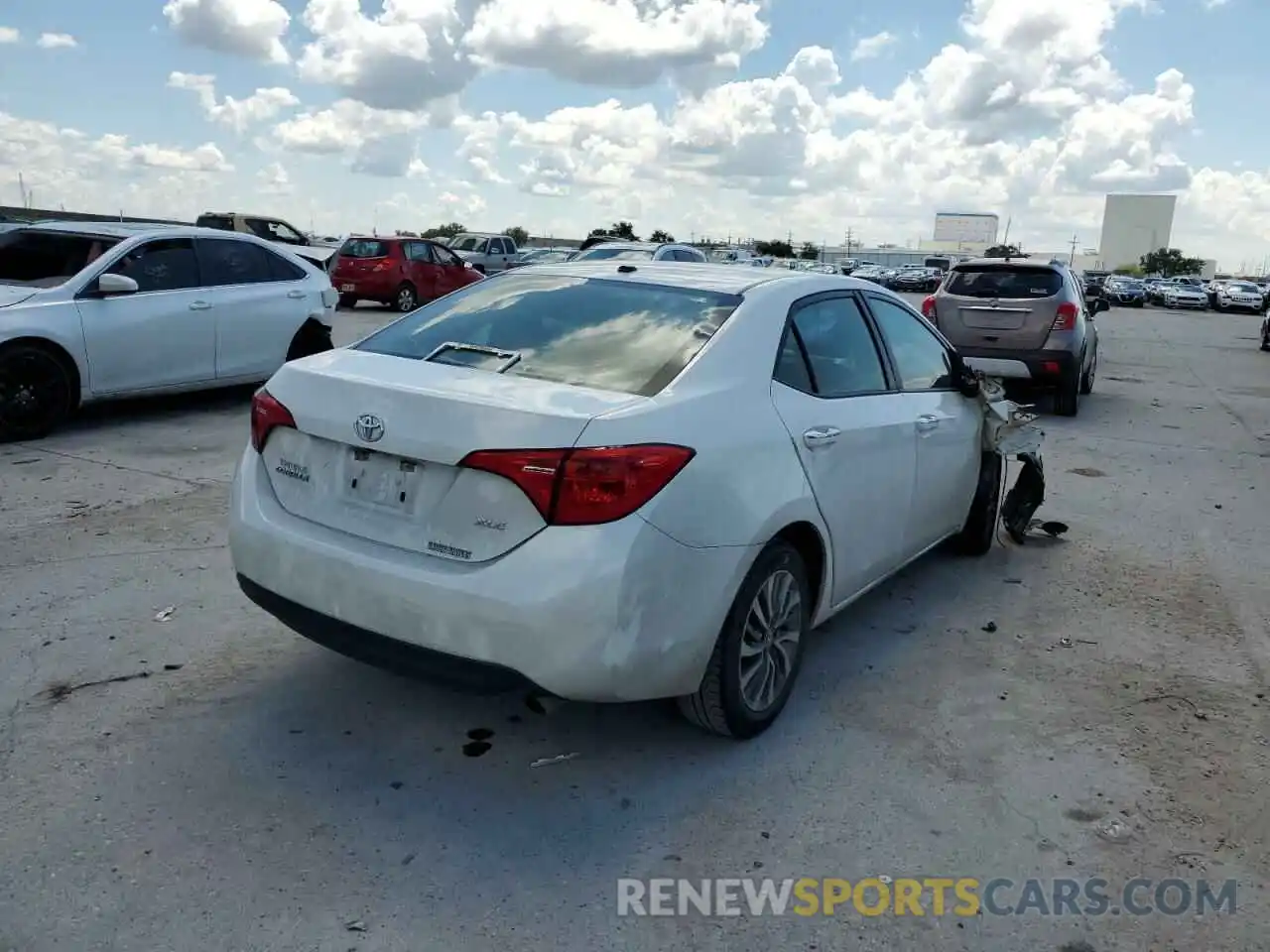 4 Photograph of a damaged car 5YFBURHE3KP878015 TOYOTA COROLLA 2019