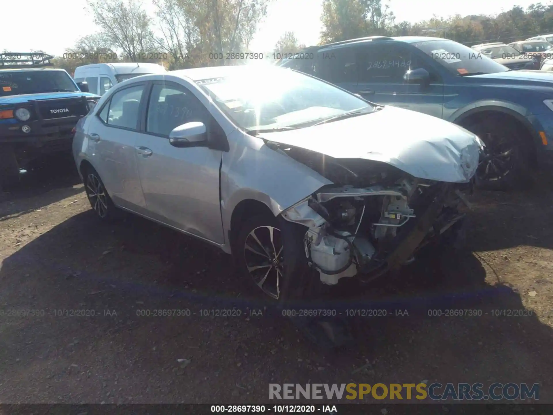 1 Photograph of a damaged car 5YFBURHE3KP879018 TOYOTA COROLLA 2019