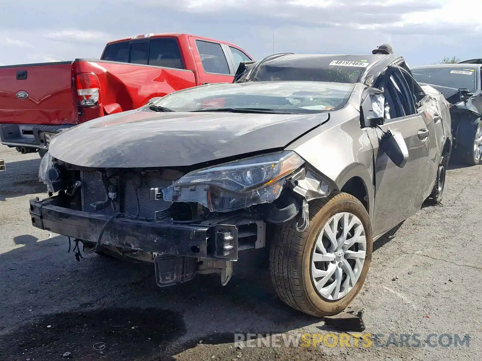 2 Photograph of a damaged car 5YFBURHE3KP879326 TOYOTA COROLLA 2019