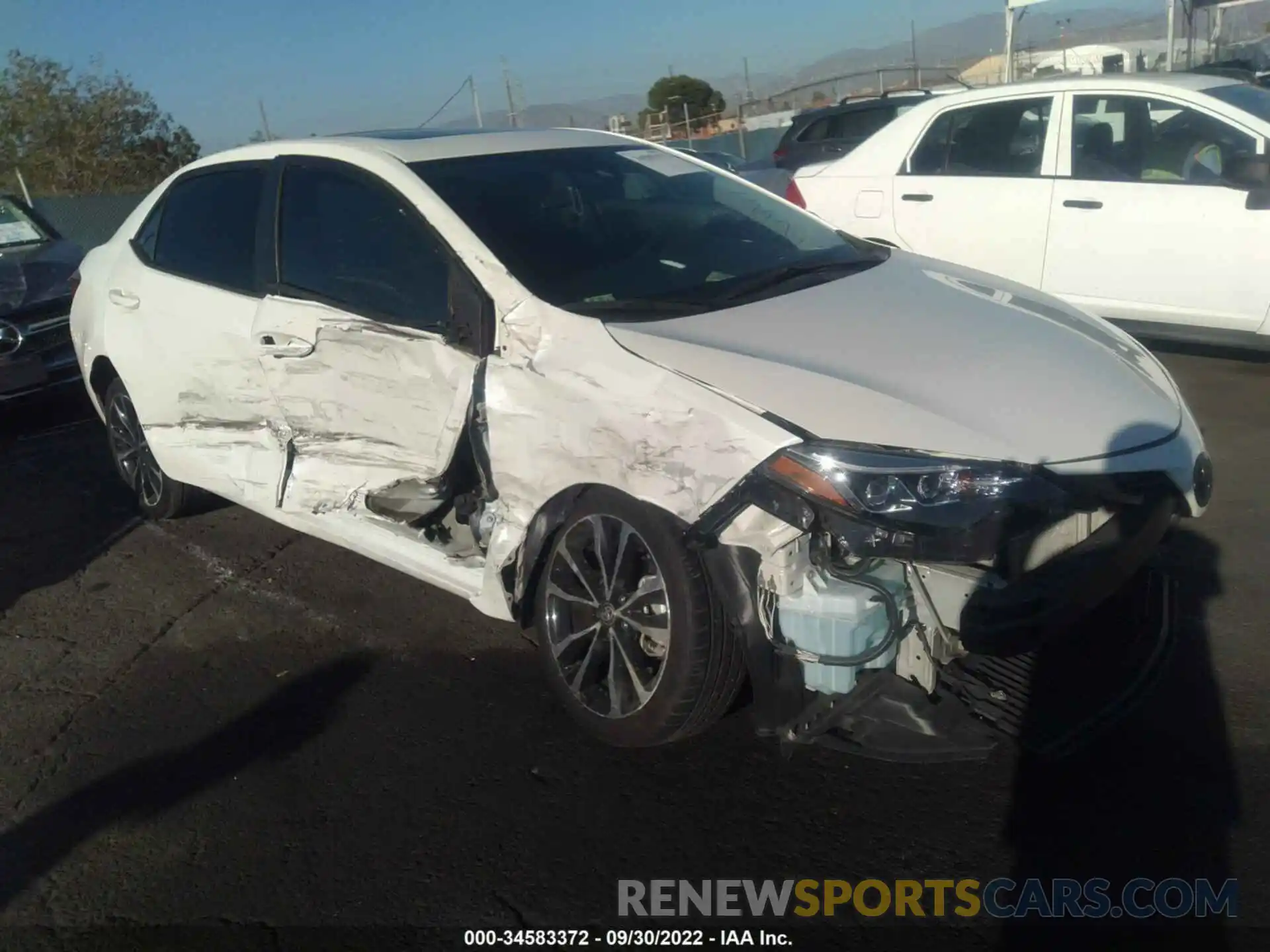 1 Photograph of a damaged car 5YFBURHE3KP880220 TOYOTA COROLLA 2019