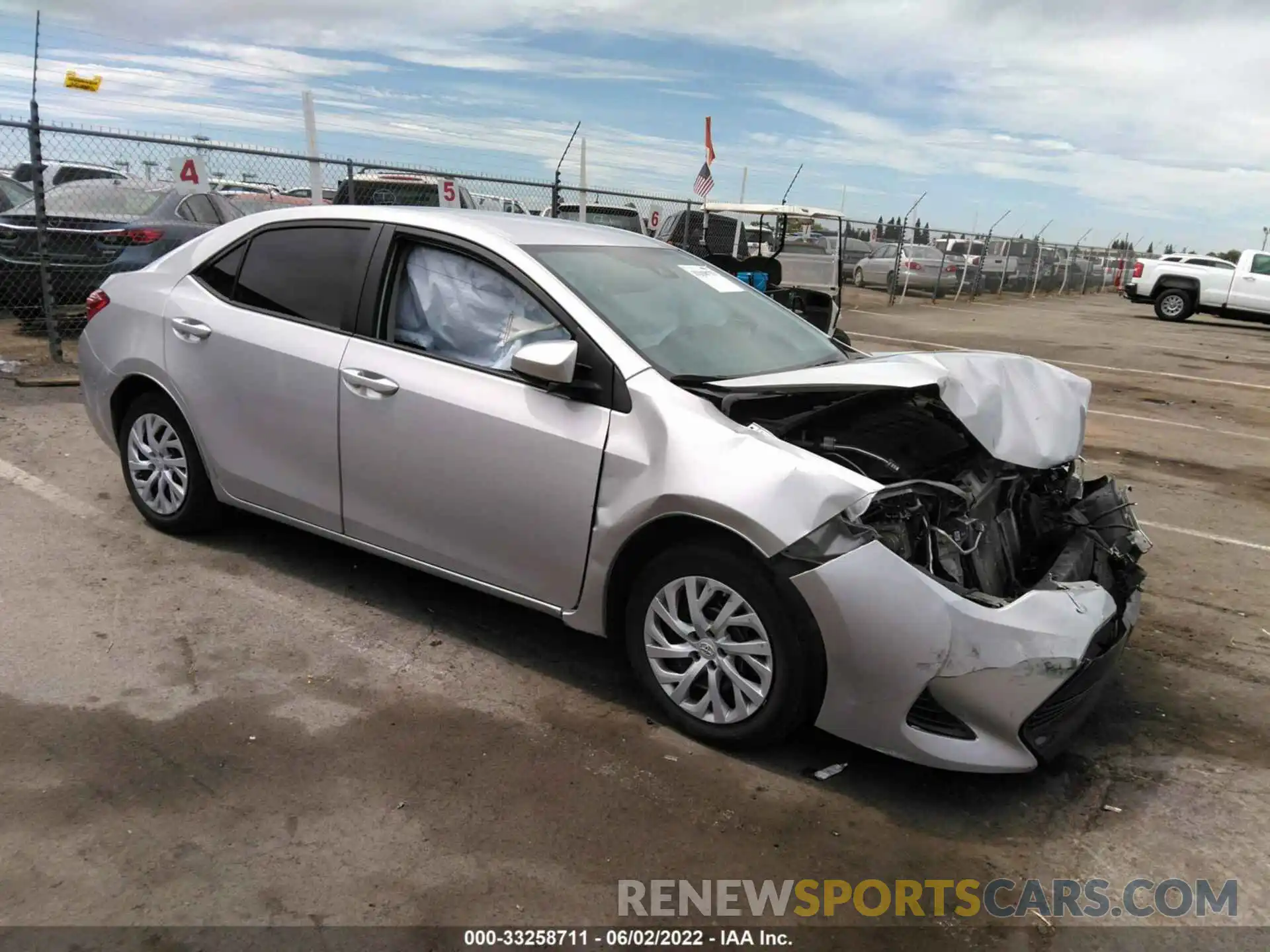 1 Photograph of a damaged car 5YFBURHE3KP881626 TOYOTA COROLLA 2019