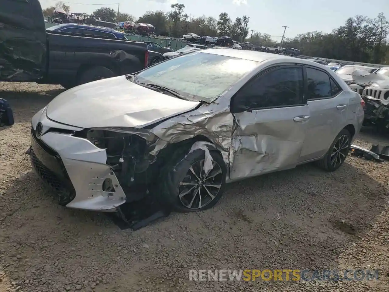 1 Photograph of a damaged car 5YFBURHE3KP882792 TOYOTA COROLLA 2019