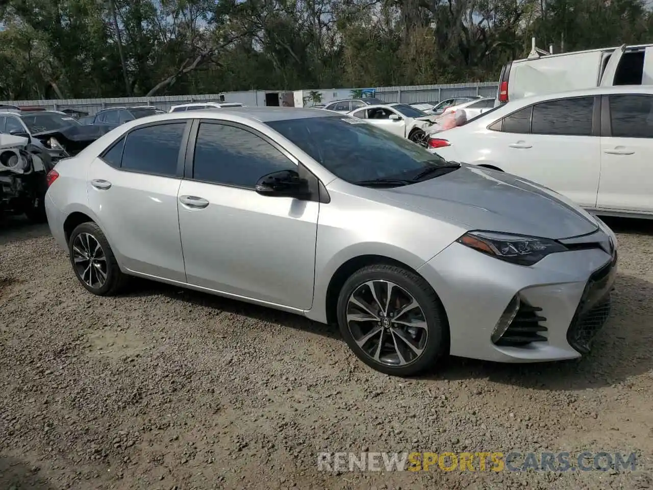 4 Photograph of a damaged car 5YFBURHE3KP882792 TOYOTA COROLLA 2019