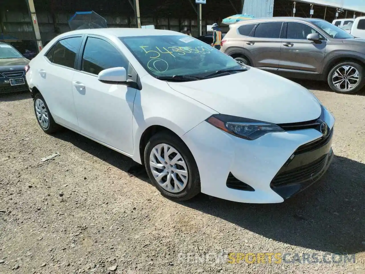 1 Photograph of a damaged car 5YFBURHE3KP884591 TOYOTA COROLLA 2019