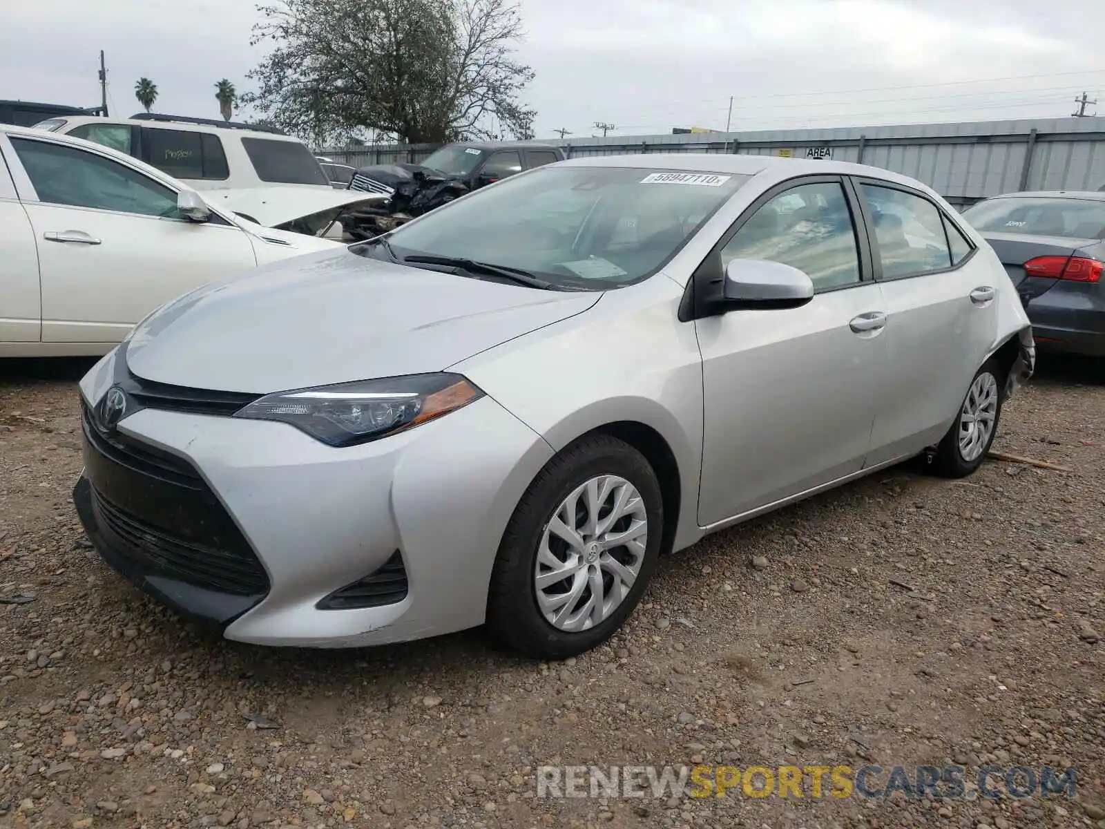 2 Photograph of a damaged car 5YFBURHE3KP884820 TOYOTA COROLLA 2019