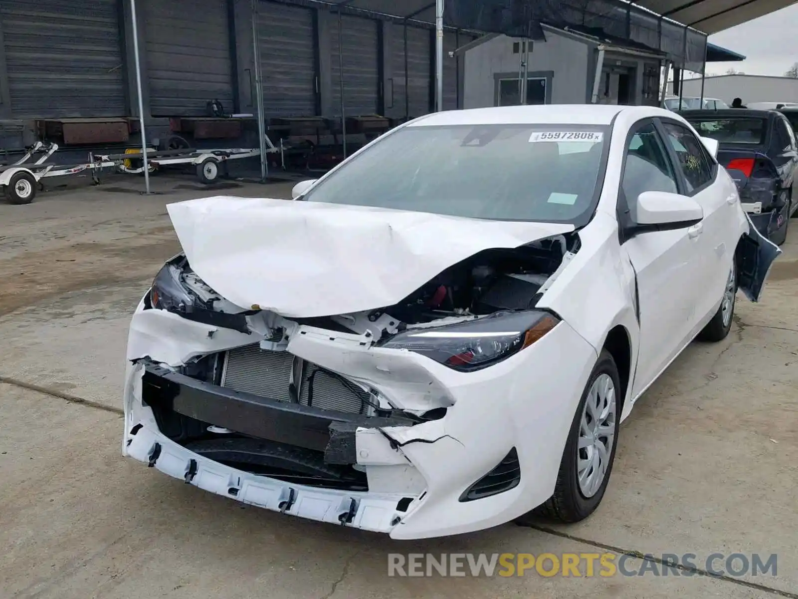 2 Photograph of a damaged car 5YFBURHE3KP885174 TOYOTA COROLLA 2019