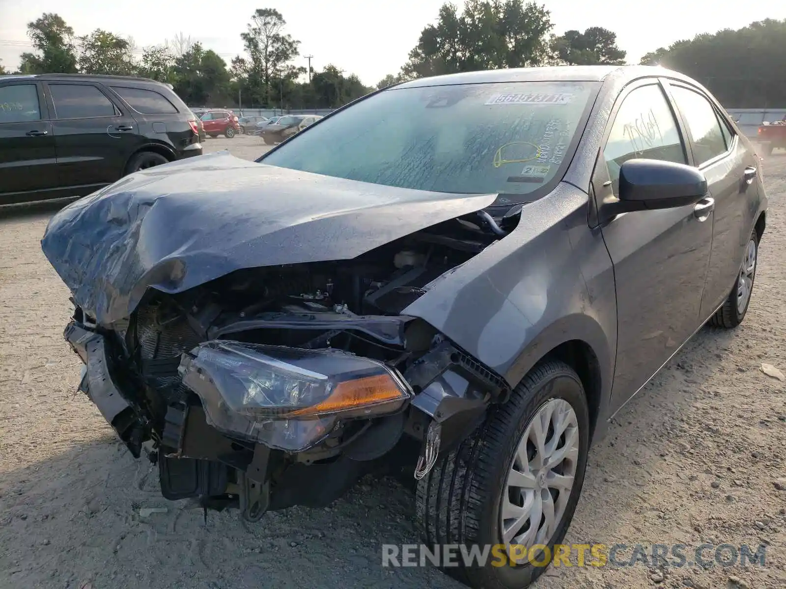 2 Photograph of a damaged car 5YFBURHE3KP885210 TOYOTA COROLLA 2019