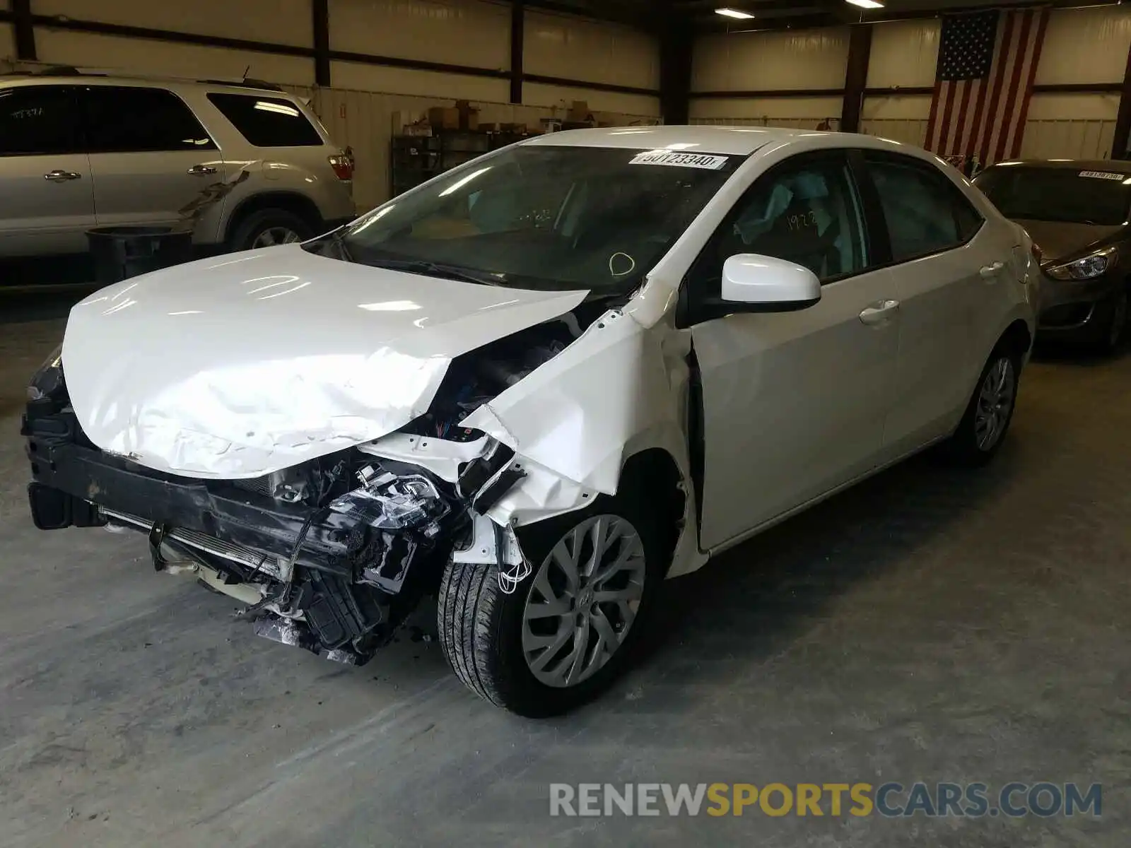 2 Photograph of a damaged car 5YFBURHE3KP886096 TOYOTA COROLLA 2019