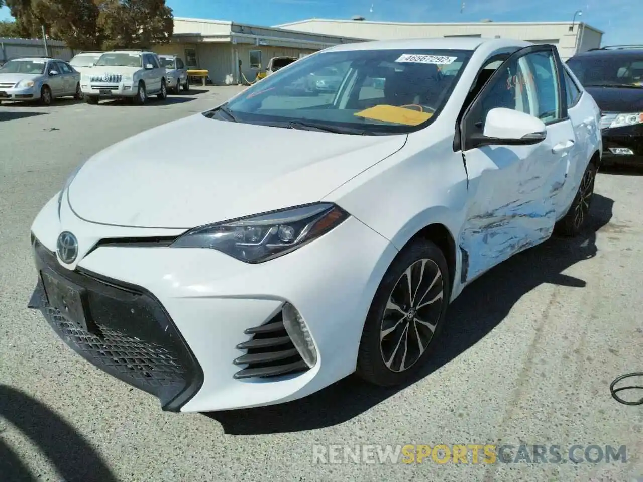 2 Photograph of a damaged car 5YFBURHE3KP887359 TOYOTA COROLLA 2019