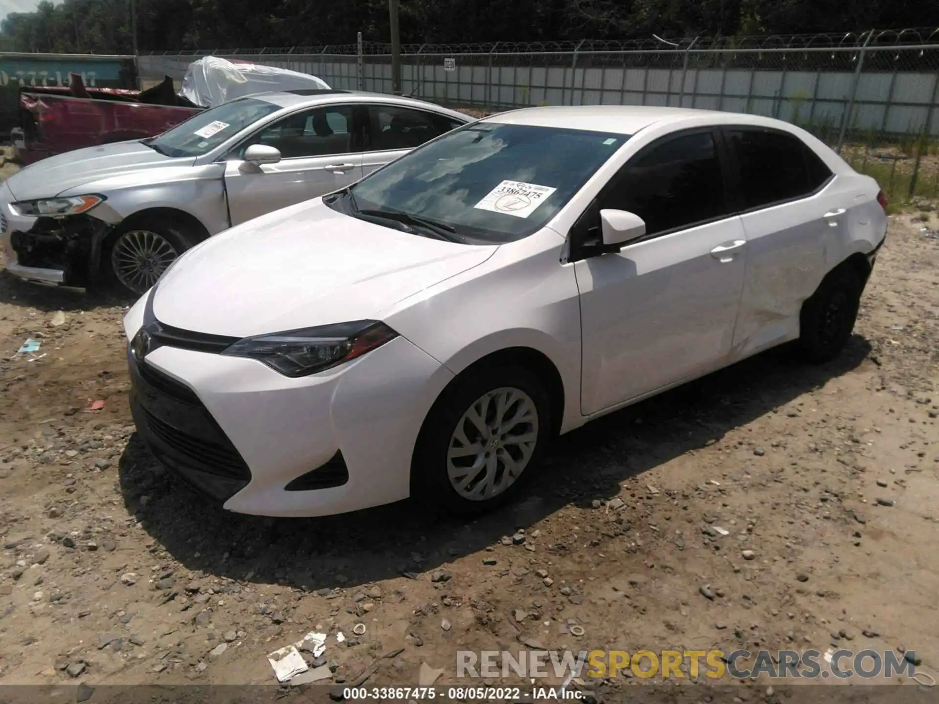 2 Photograph of a damaged car 5YFBURHE3KP891007 TOYOTA COROLLA 2019