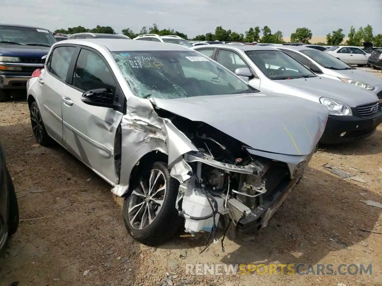 1 Photograph of a damaged car 5YFBURHE3KP891752 TOYOTA COROLLA 2019