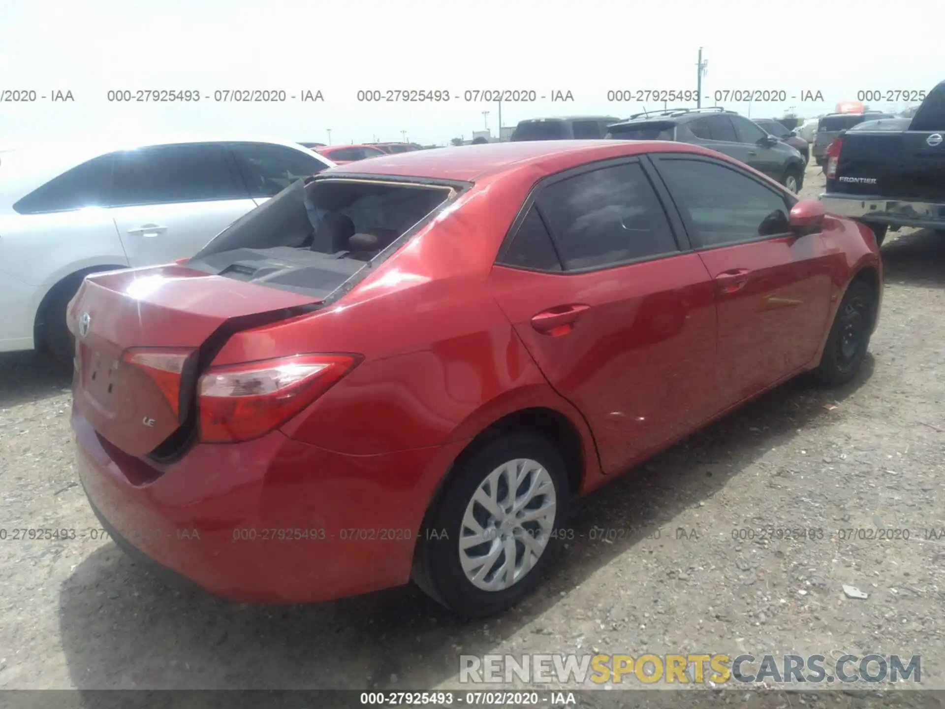 4 Photograph of a damaged car 5YFBURHE3KP894764 TOYOTA COROLLA 2019