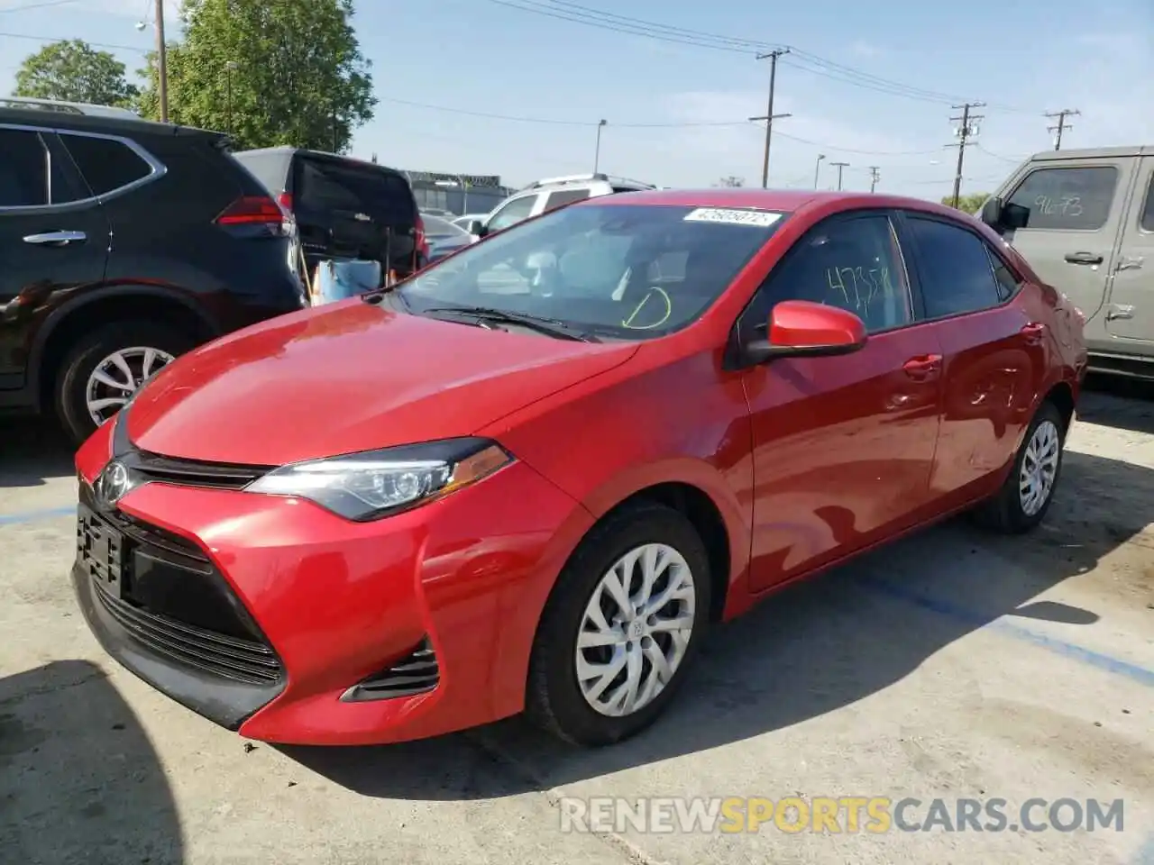 2 Photograph of a damaged car 5YFBURHE3KP895252 TOYOTA COROLLA 2019