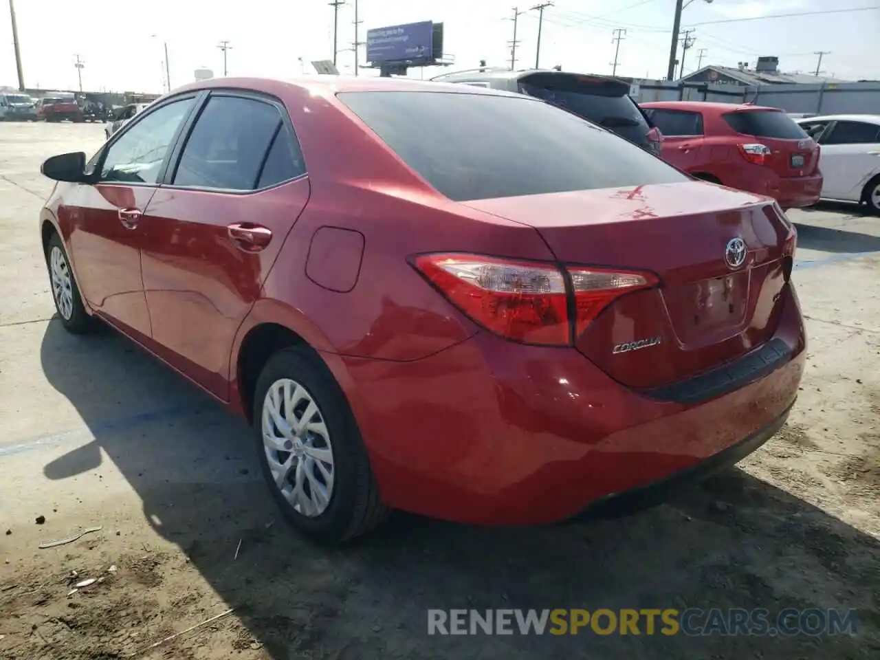 3 Photograph of a damaged car 5YFBURHE3KP895252 TOYOTA COROLLA 2019