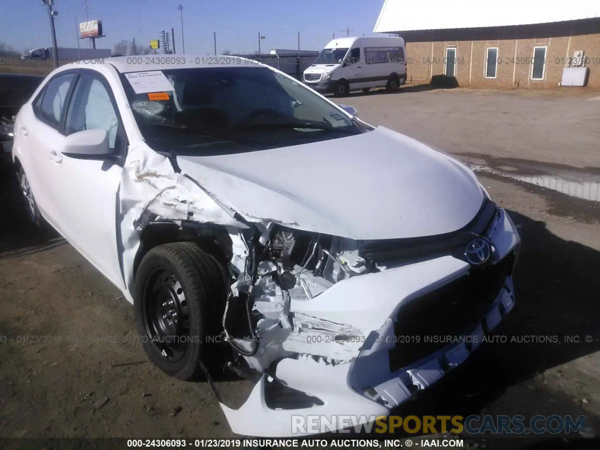 1 Photograph of a damaged car 5YFBURHE3KP898748 TOYOTA COROLLA 2019