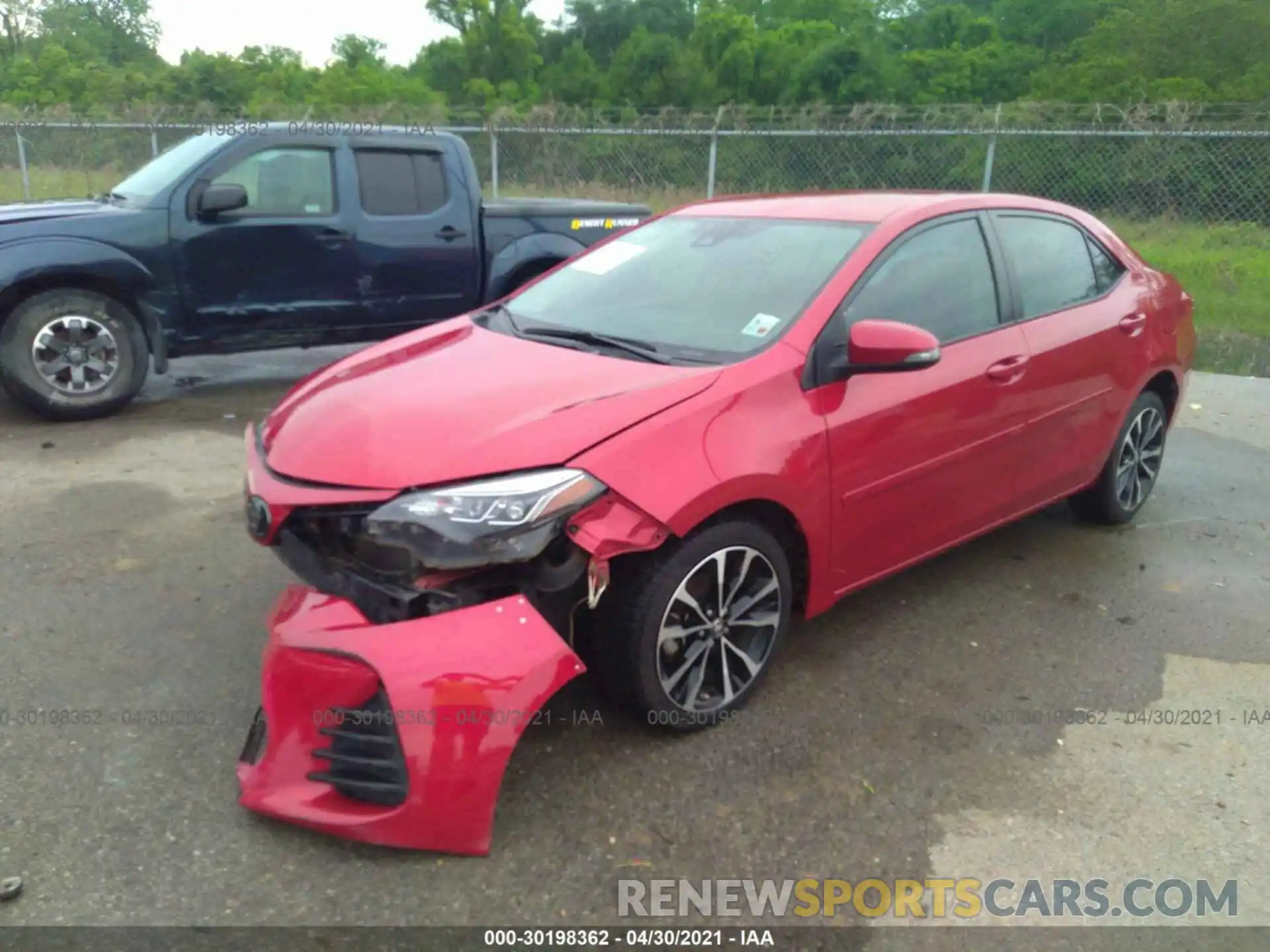 2 Photograph of a damaged car 5YFBURHE3KP900773 TOYOTA COROLLA 2019