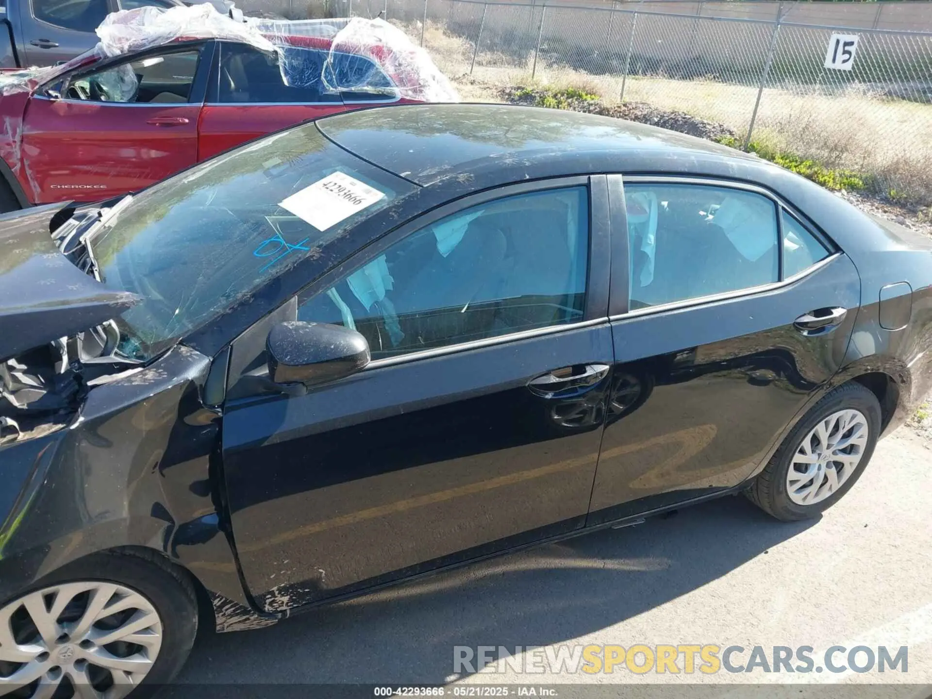 15 Photograph of a damaged car 5YFBURHE3KP903107 TOYOTA COROLLA 2019