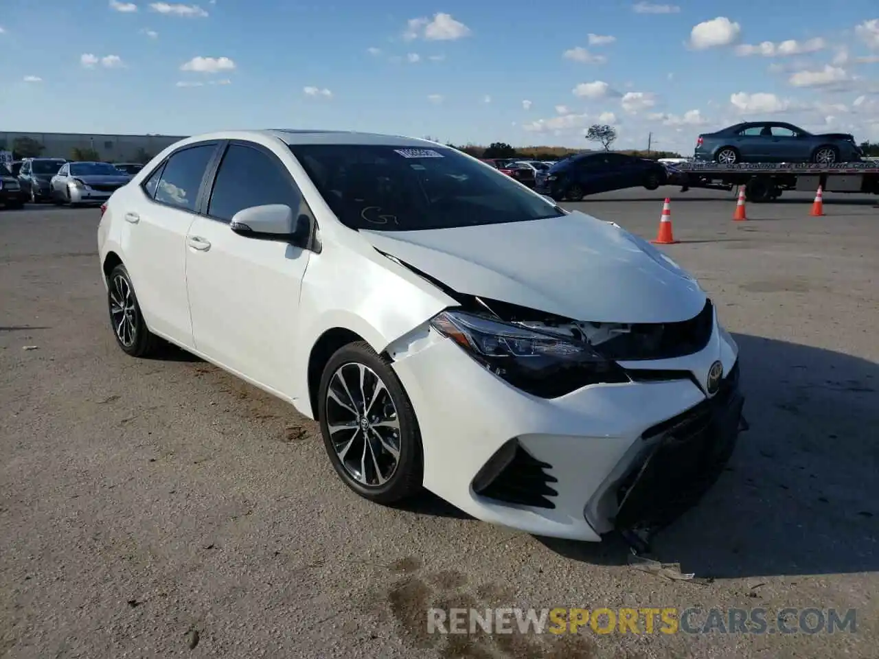 1 Photograph of a damaged car 5YFBURHE3KP906637 TOYOTA COROLLA 2019