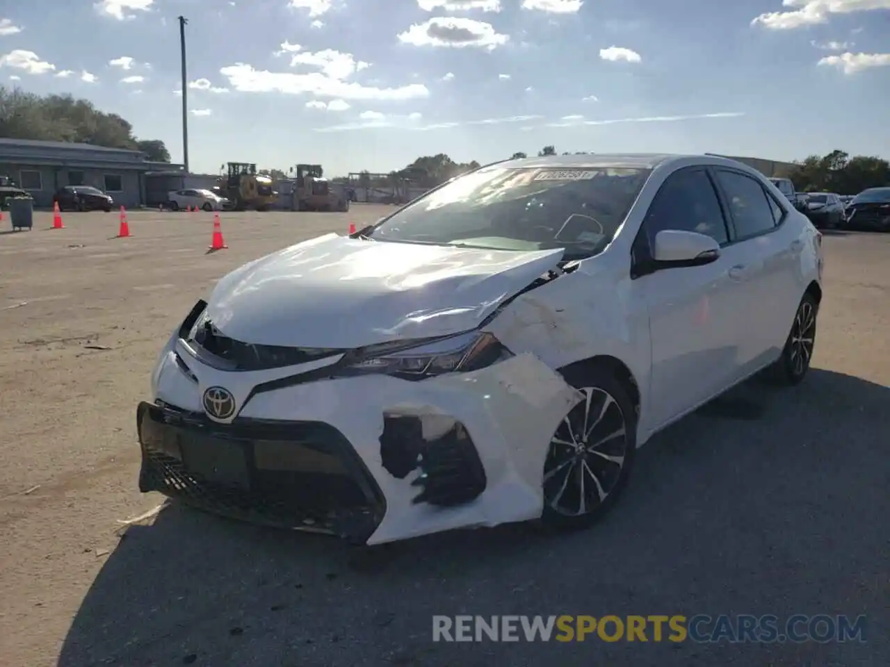 2 Photograph of a damaged car 5YFBURHE3KP906637 TOYOTA COROLLA 2019