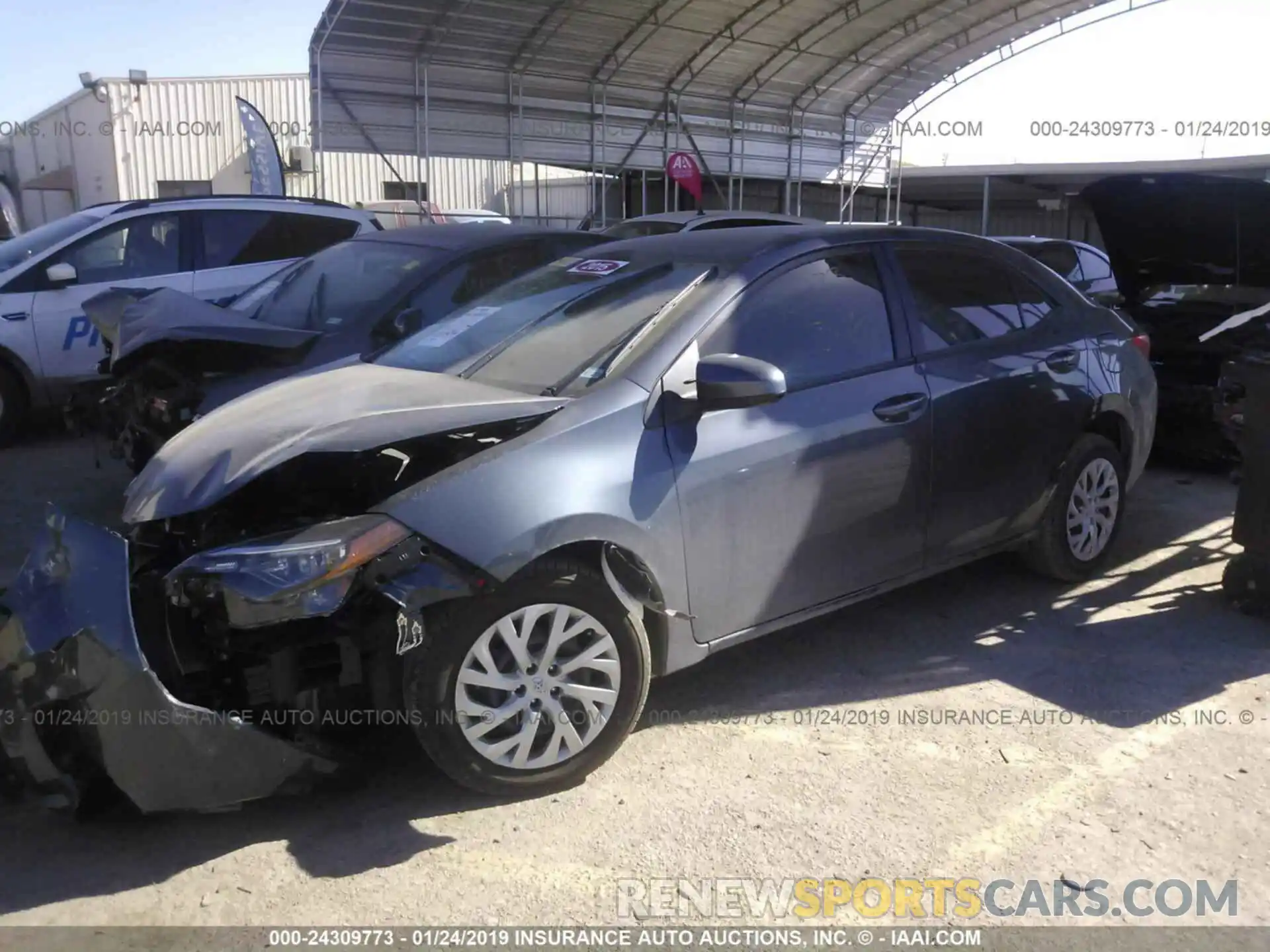 2 Photograph of a damaged car 5YFBURHE3KP906833 TOYOTA COROLLA 2019