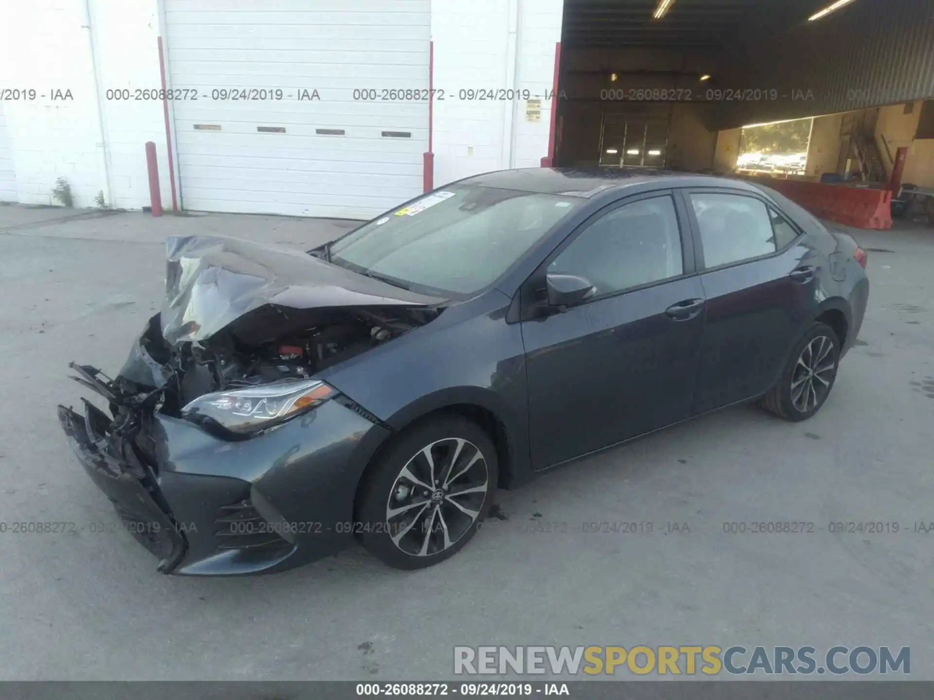 2 Photograph of a damaged car 5YFBURHE3KP910235 TOYOTA COROLLA 2019