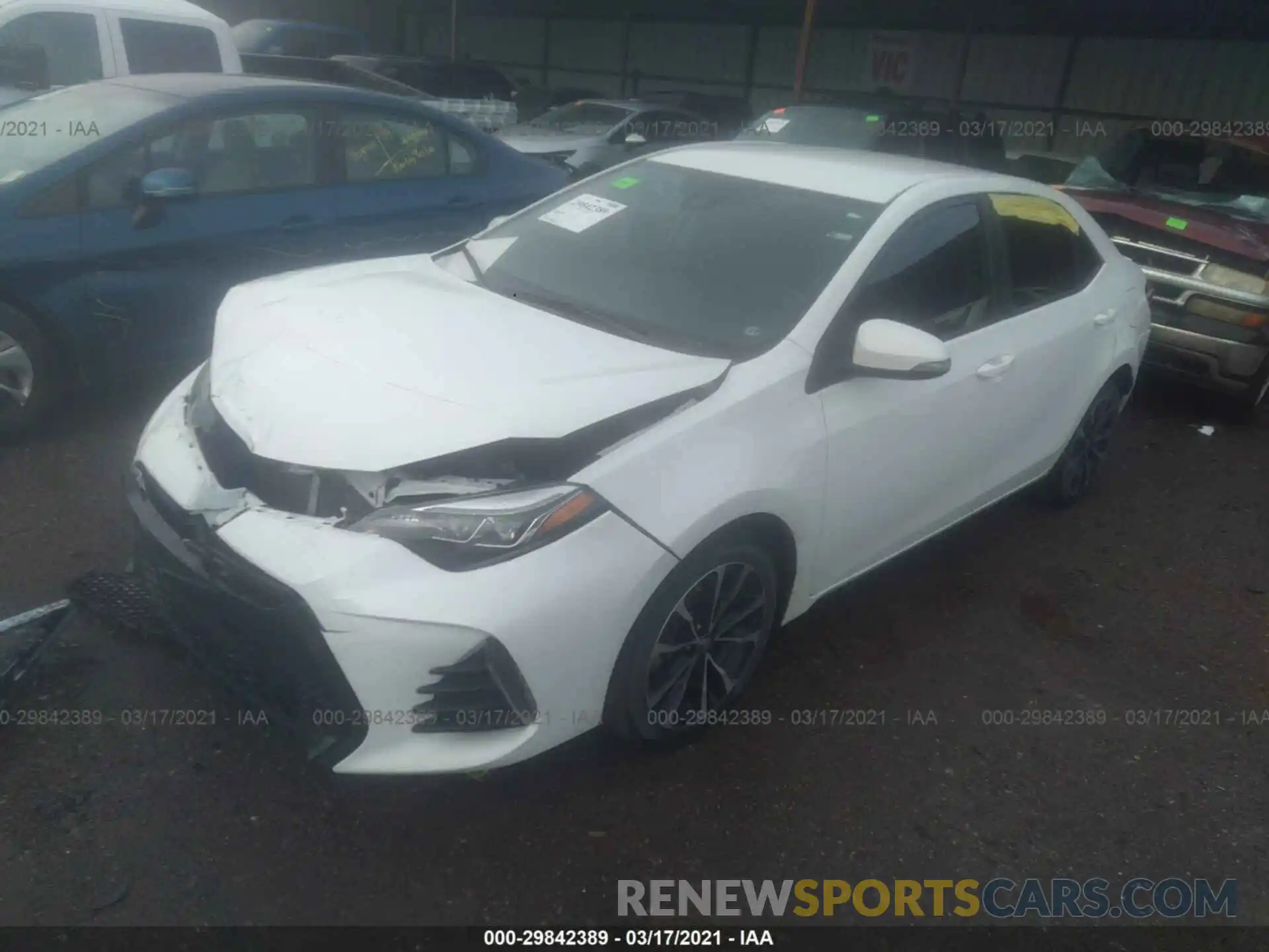 2 Photograph of a damaged car 5YFBURHE3KP912566 TOYOTA COROLLA 2019