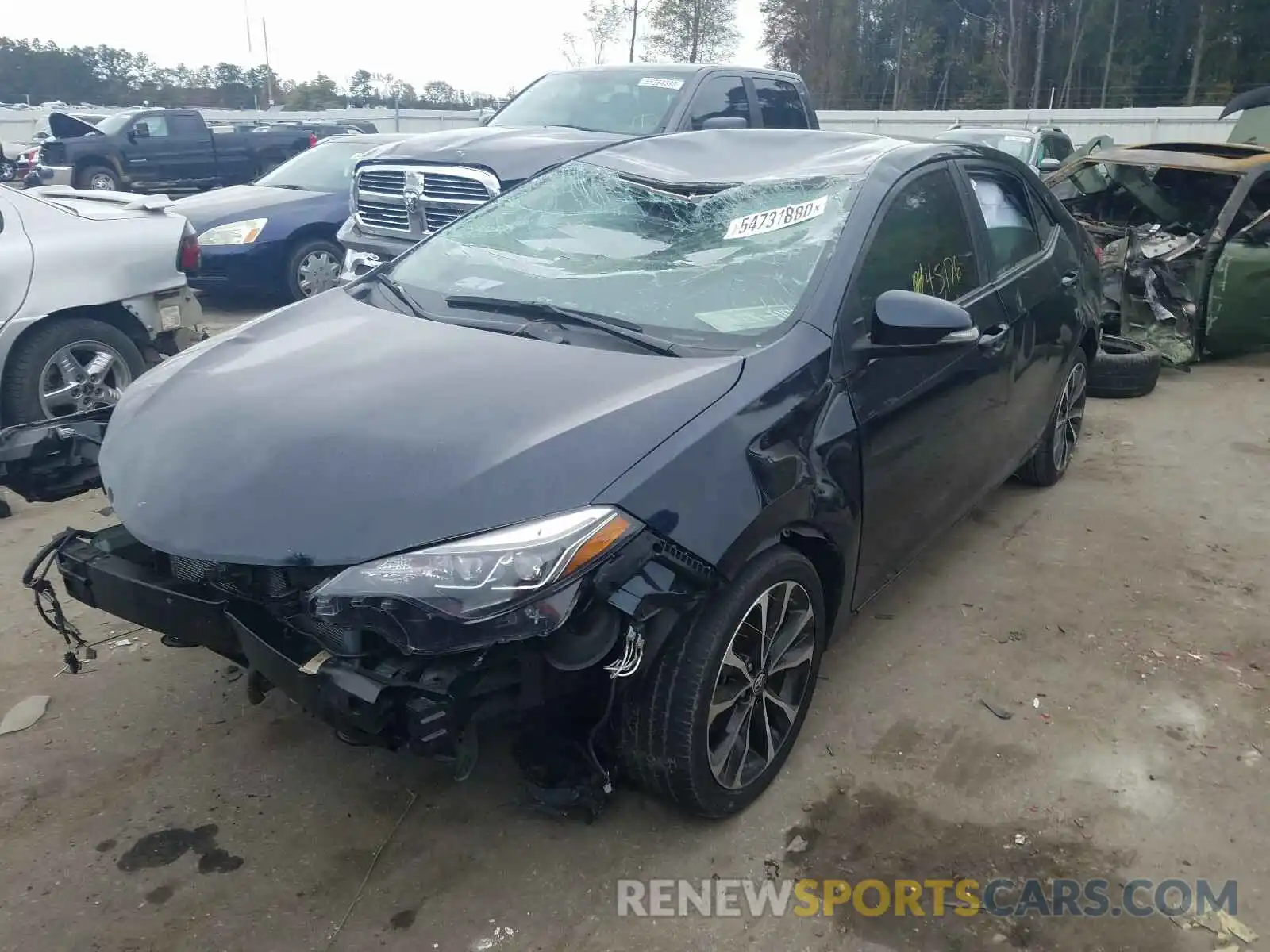 2 Photograph of a damaged car 5YFBURHE3KP914589 TOYOTA COROLLA 2019