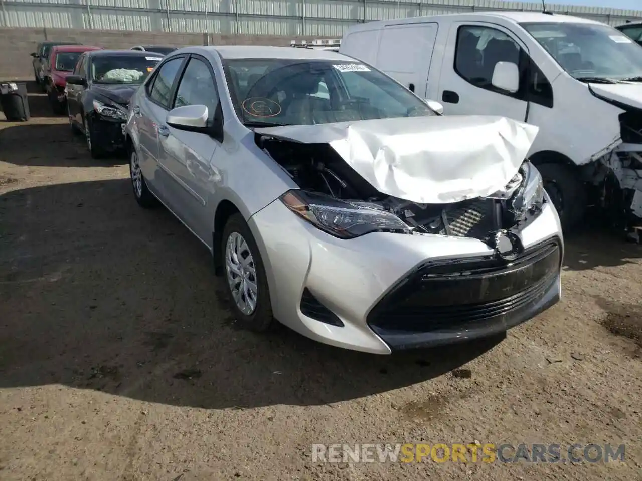 1 Photograph of a damaged car 5YFBURHE3KP917671 TOYOTA COROLLA 2019