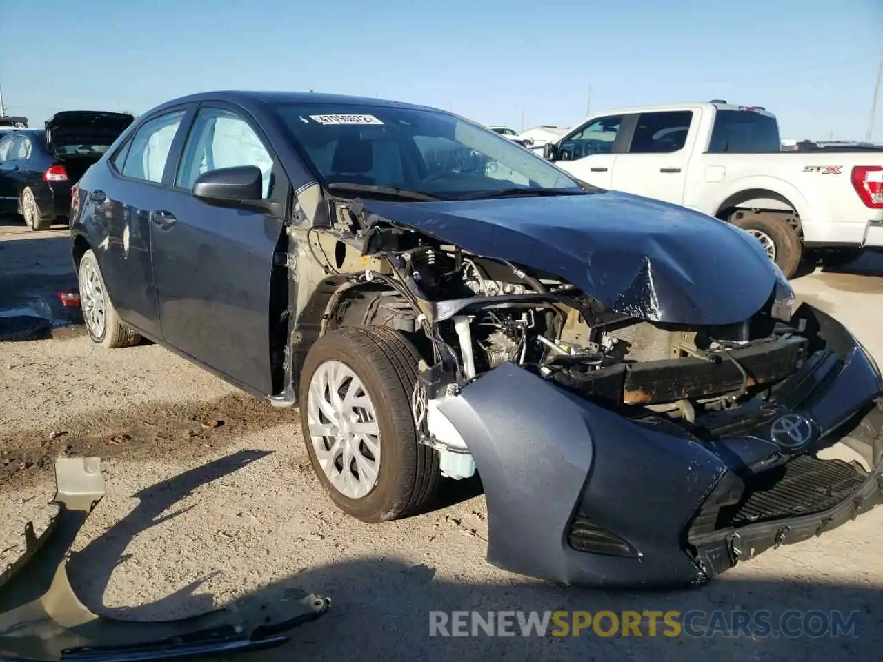 1 Photograph of a damaged car 5YFBURHE3KP917895 TOYOTA COROLLA 2019