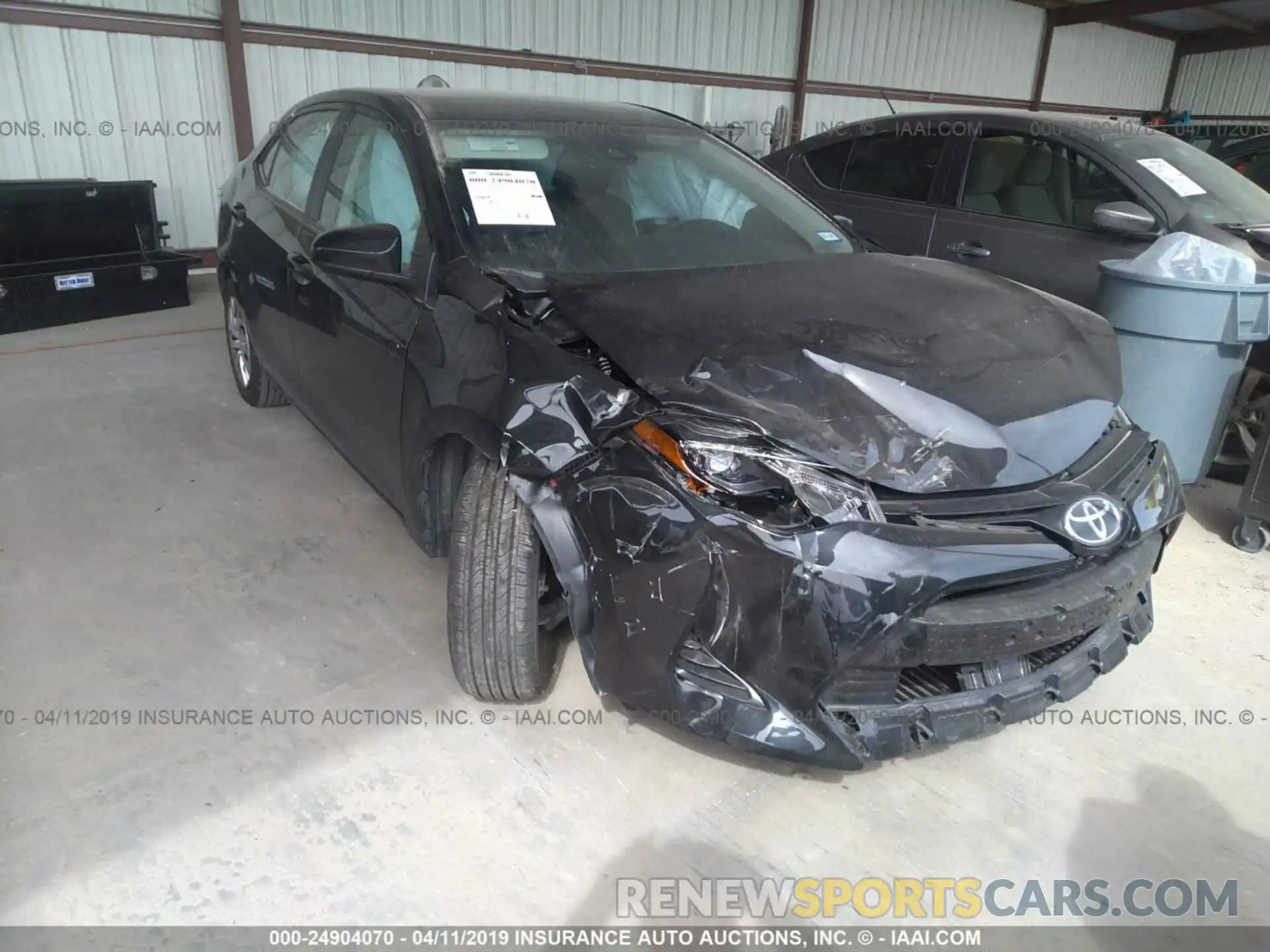 1 Photograph of a damaged car 5YFBURHE3KP918769 TOYOTA COROLLA 2019