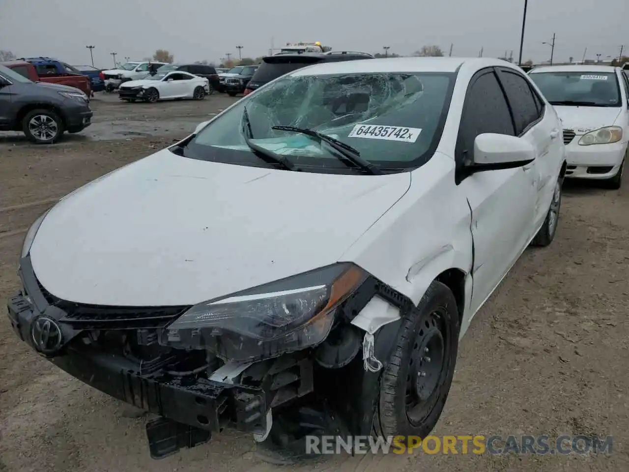 2 Photograph of a damaged car 5YFBURHE3KP919100 TOYOTA COROLLA 2019